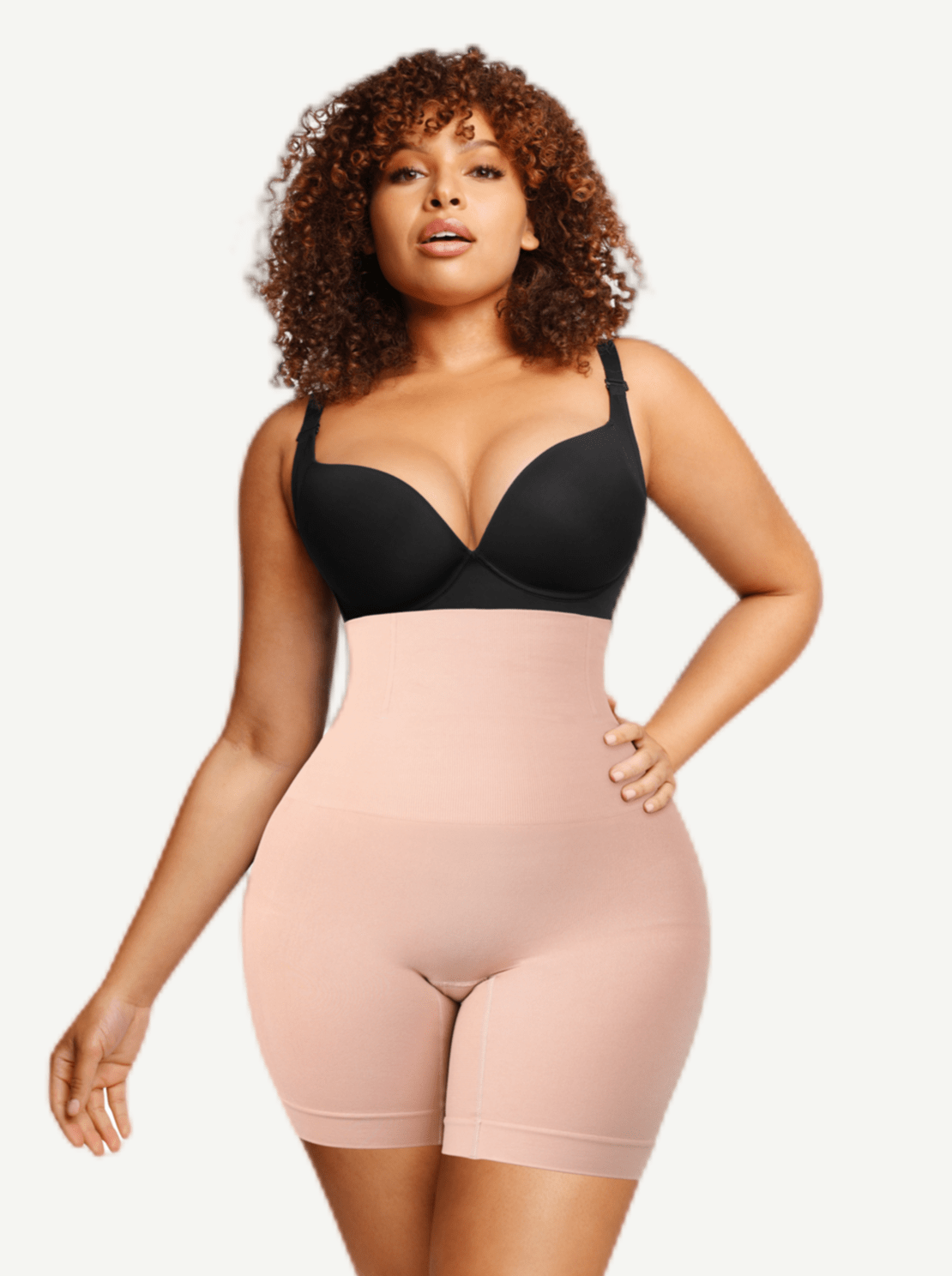 Women's Shapewear Shorts – Seamless Double-Layer Tummy Panel with 4 Steel Bones