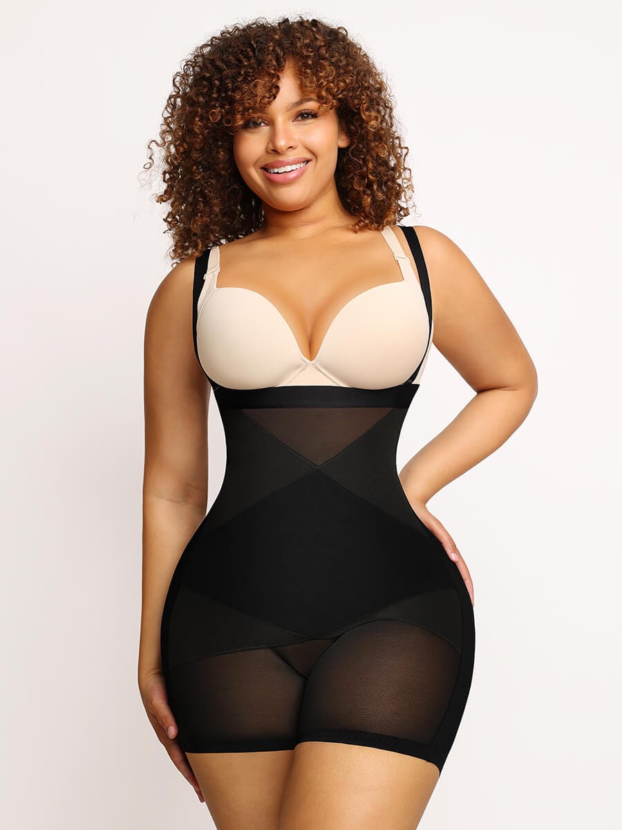 Women's Bodysuit Shorts – Steel-Bone Waist Sculpting & Tummy Control Shapewear