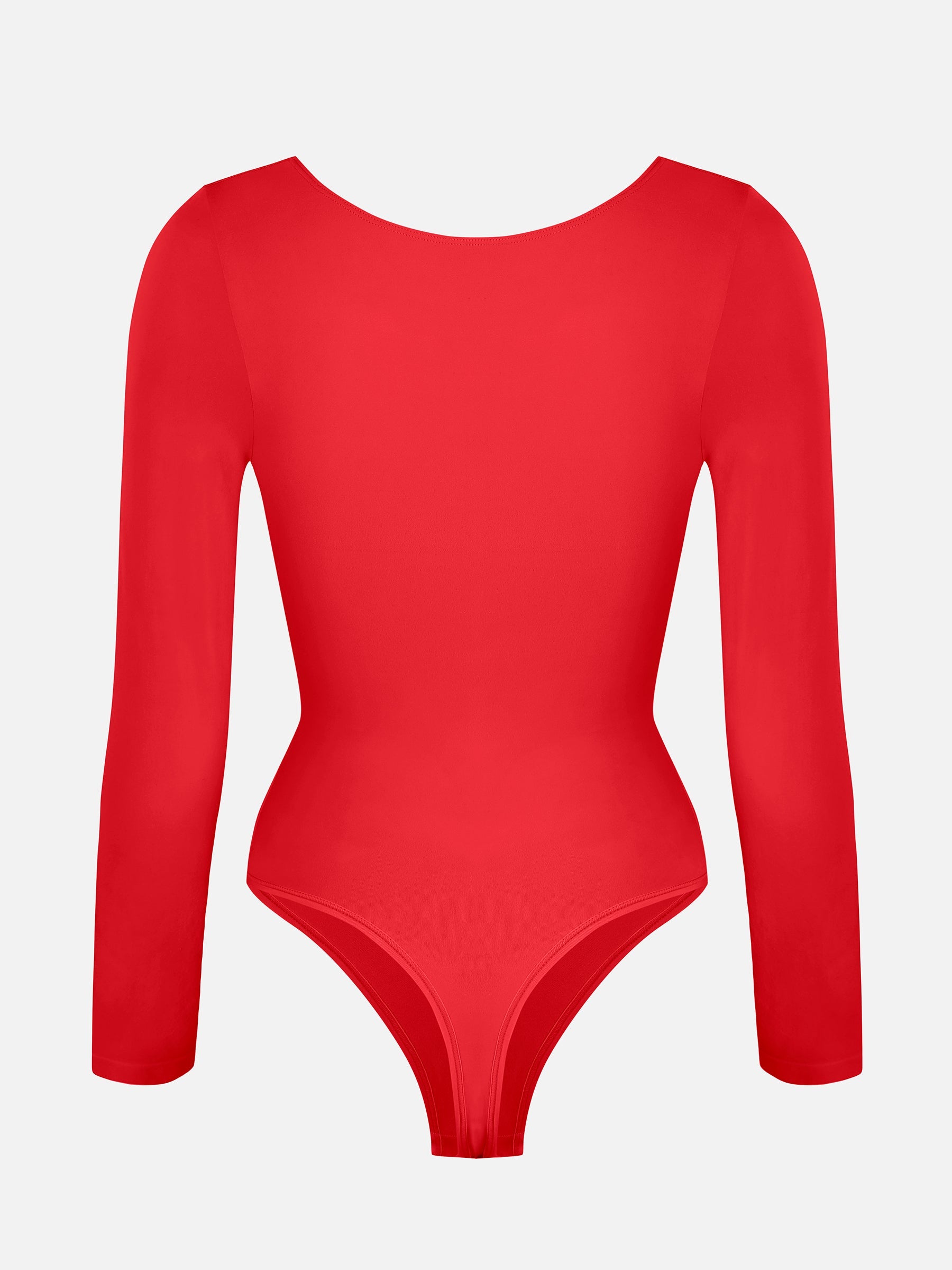 Women's Bodysuit – Seamless Long Sleeve Tummy Control Thong Shapewear