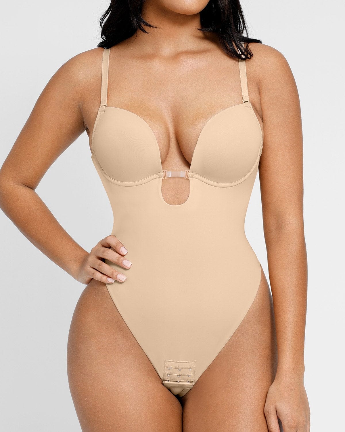 AirSlim® Backless U-Plunge Thong Bodysuit