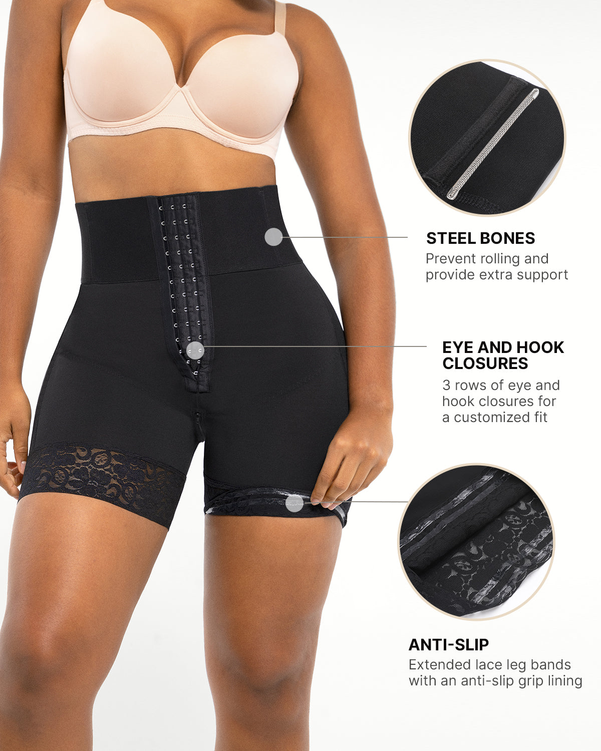 AirSlim® Boned-Sculpt High-Waisted Shorts