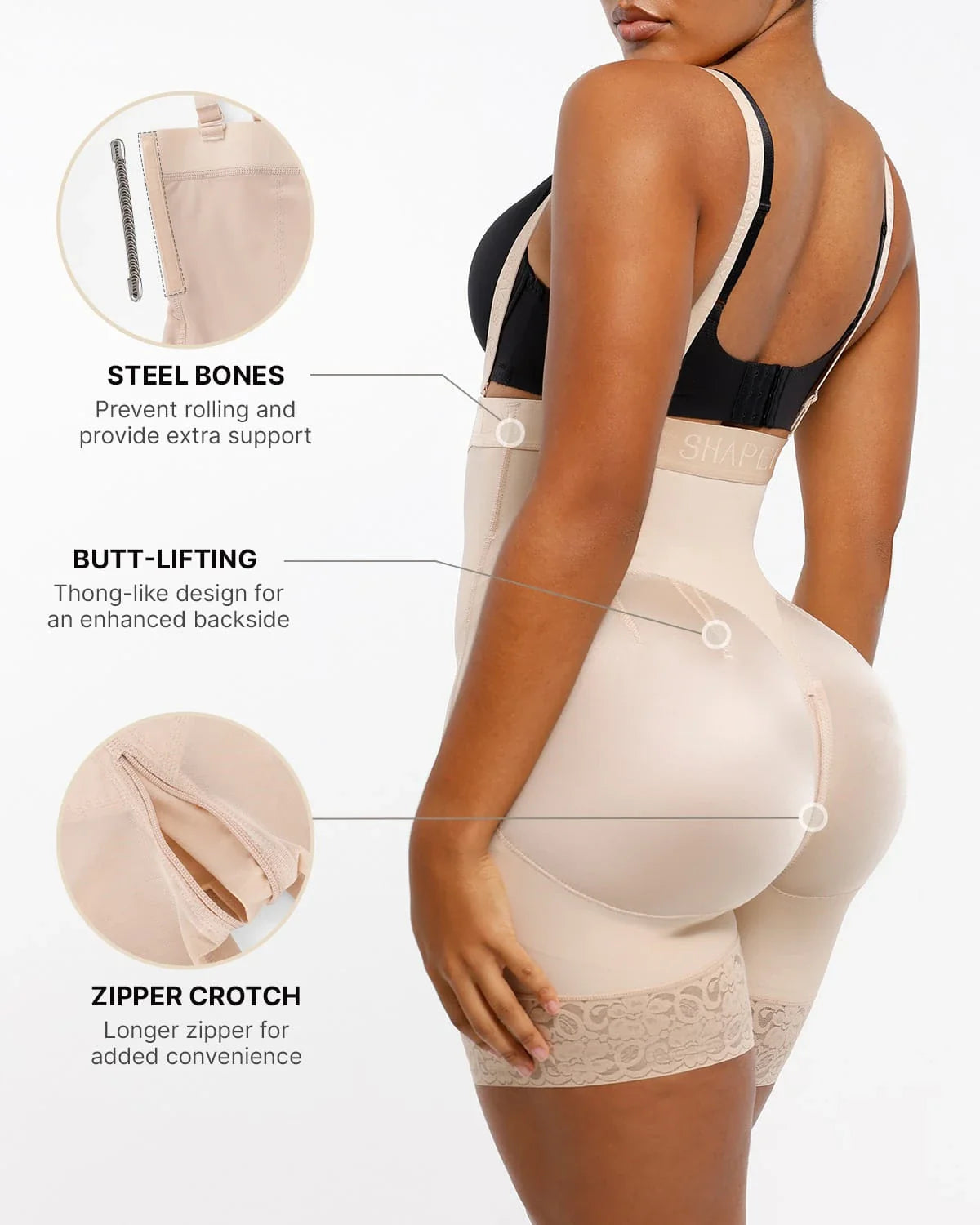 AirSlim® Postpartum Side-Zipper Support Shorts