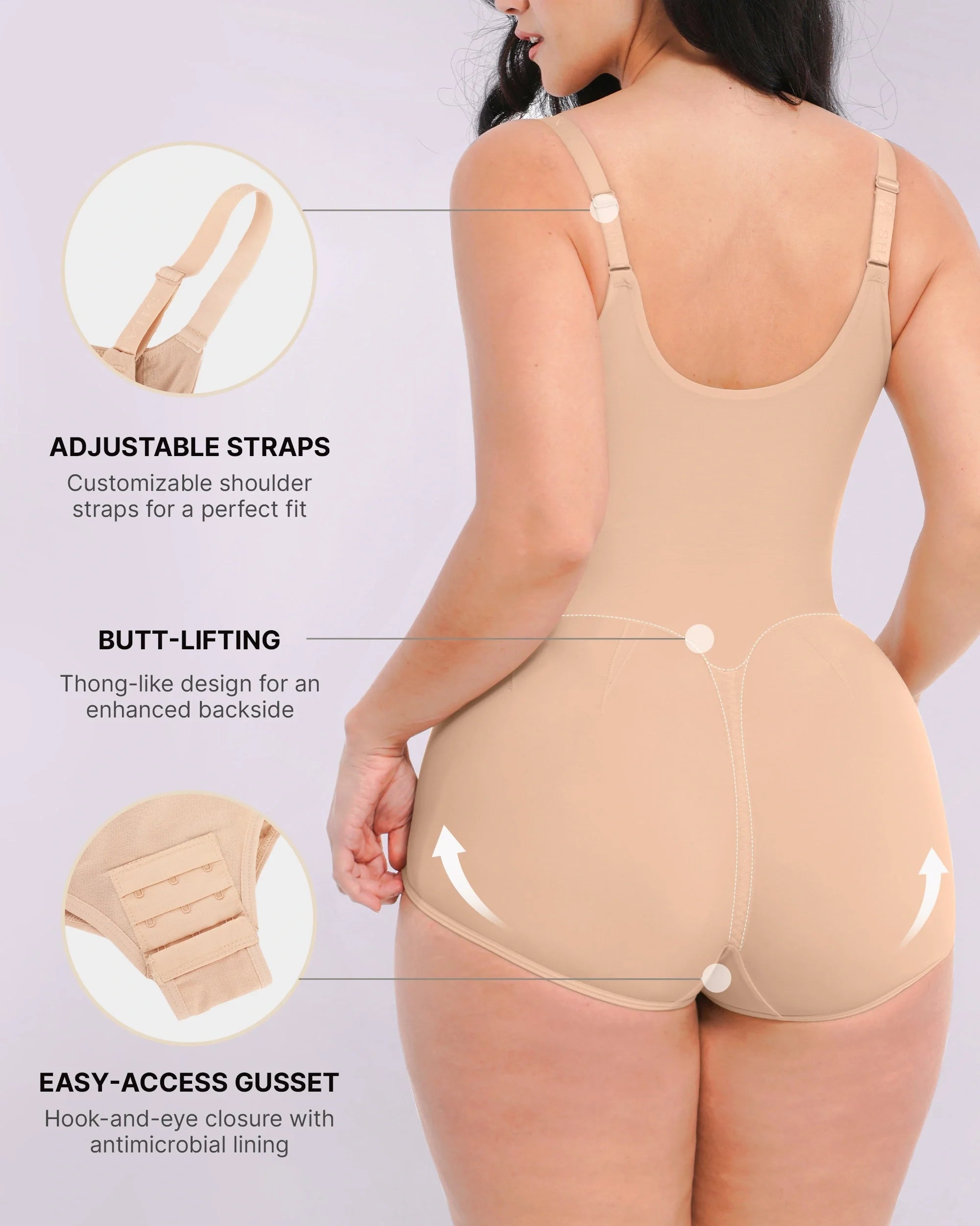 AirSlim® Built-In Tummy-Control Cincher Brief Bodysuit
