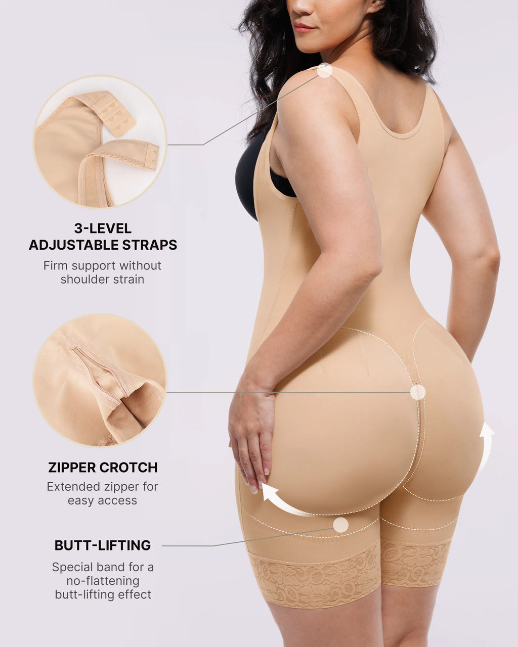 AirSlim® Extreme-Compression Open-Bust Bodysuit