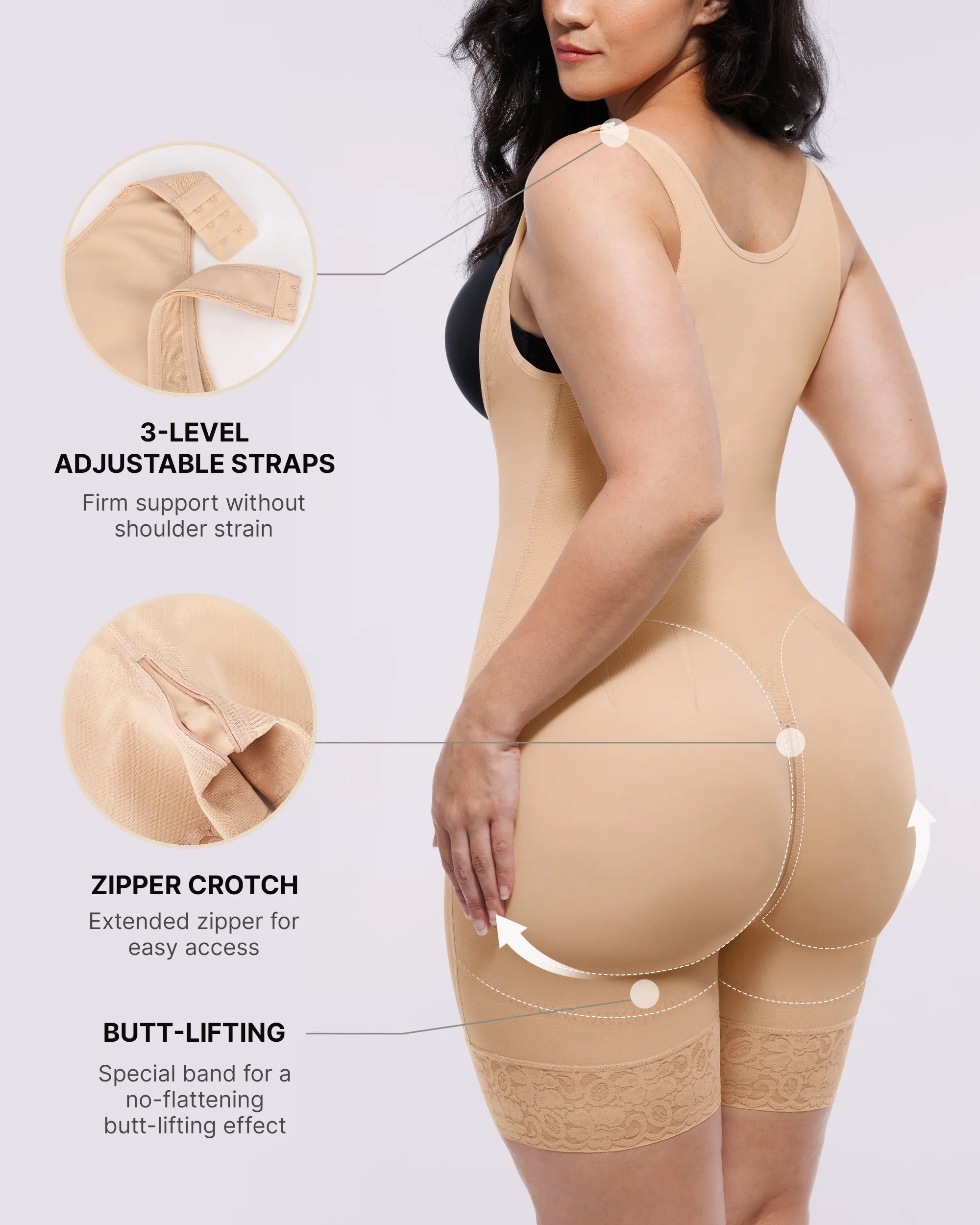 AirSlim® Extreme-Compression Open-Bust Bodysuit