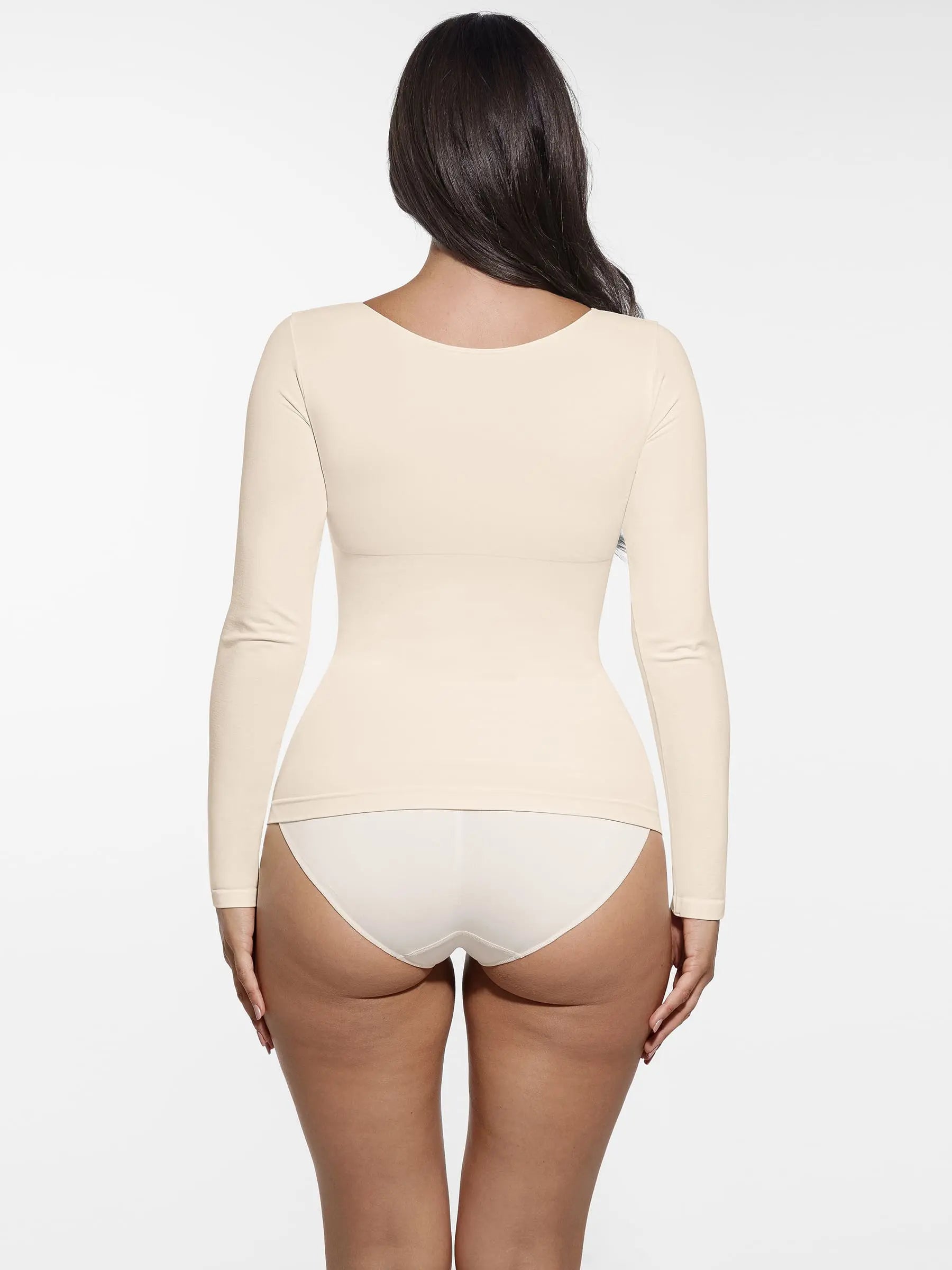 Women's Shaper Top – Seamless Long-Sleeve Everyday Shapewear