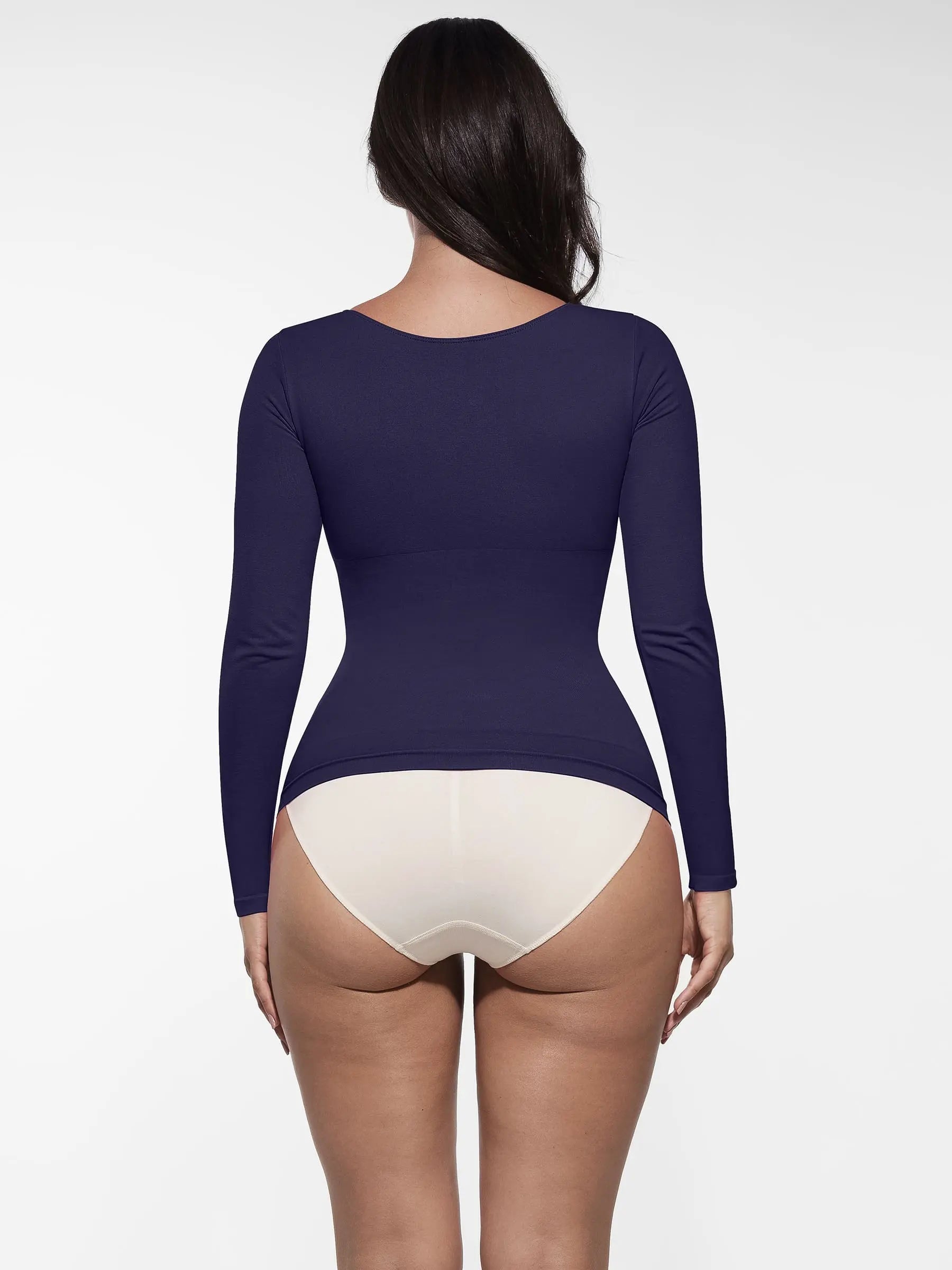 Women's Shaper Top – Seamless Long-Sleeve Everyday Shapewear
