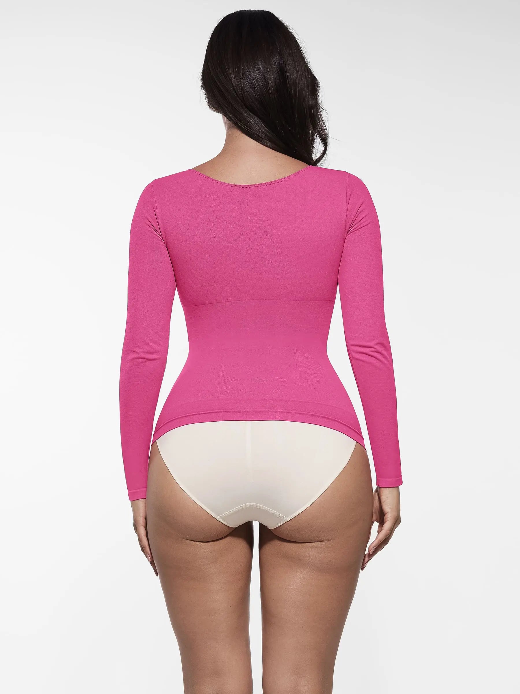 Women's Shaper Top – Seamless Long-Sleeve Everyday Shapewear