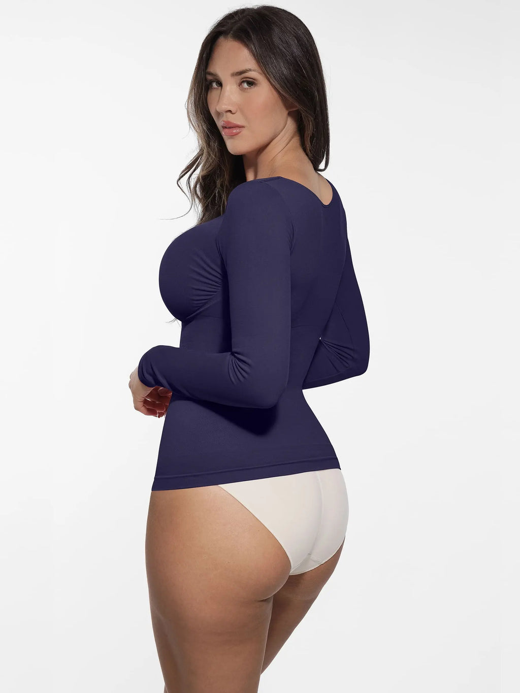 Women's Shaper Top – Seamless Long-Sleeve Everyday Shapewear