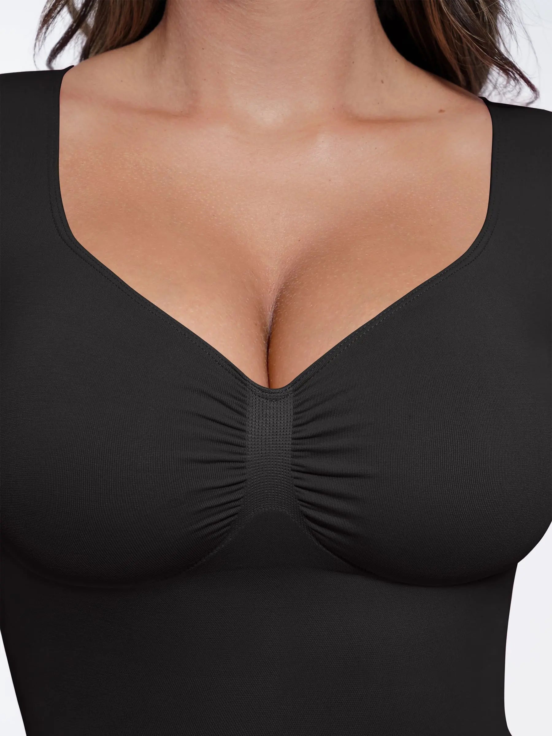Women's Shaper Top – Seamless Long-Sleeve Everyday Shapewear