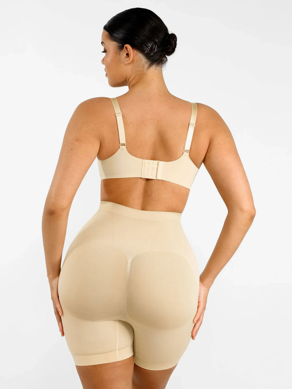 Women's Shaping Shorts – Seamless Mid-Waist Tummy Control Panties