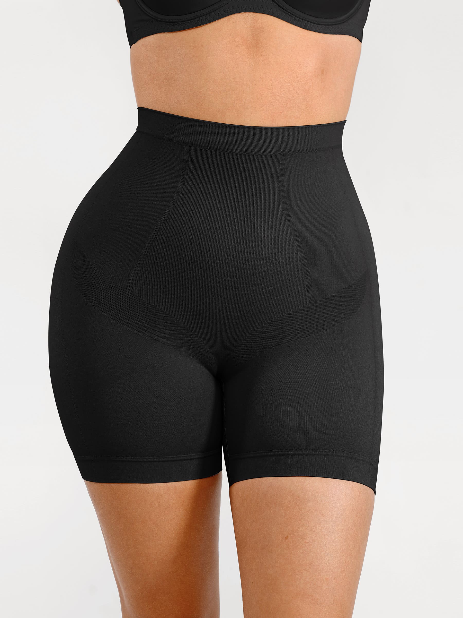 Women's Shaping Shorts – Seamless Mid-Waist Tummy Control Panties