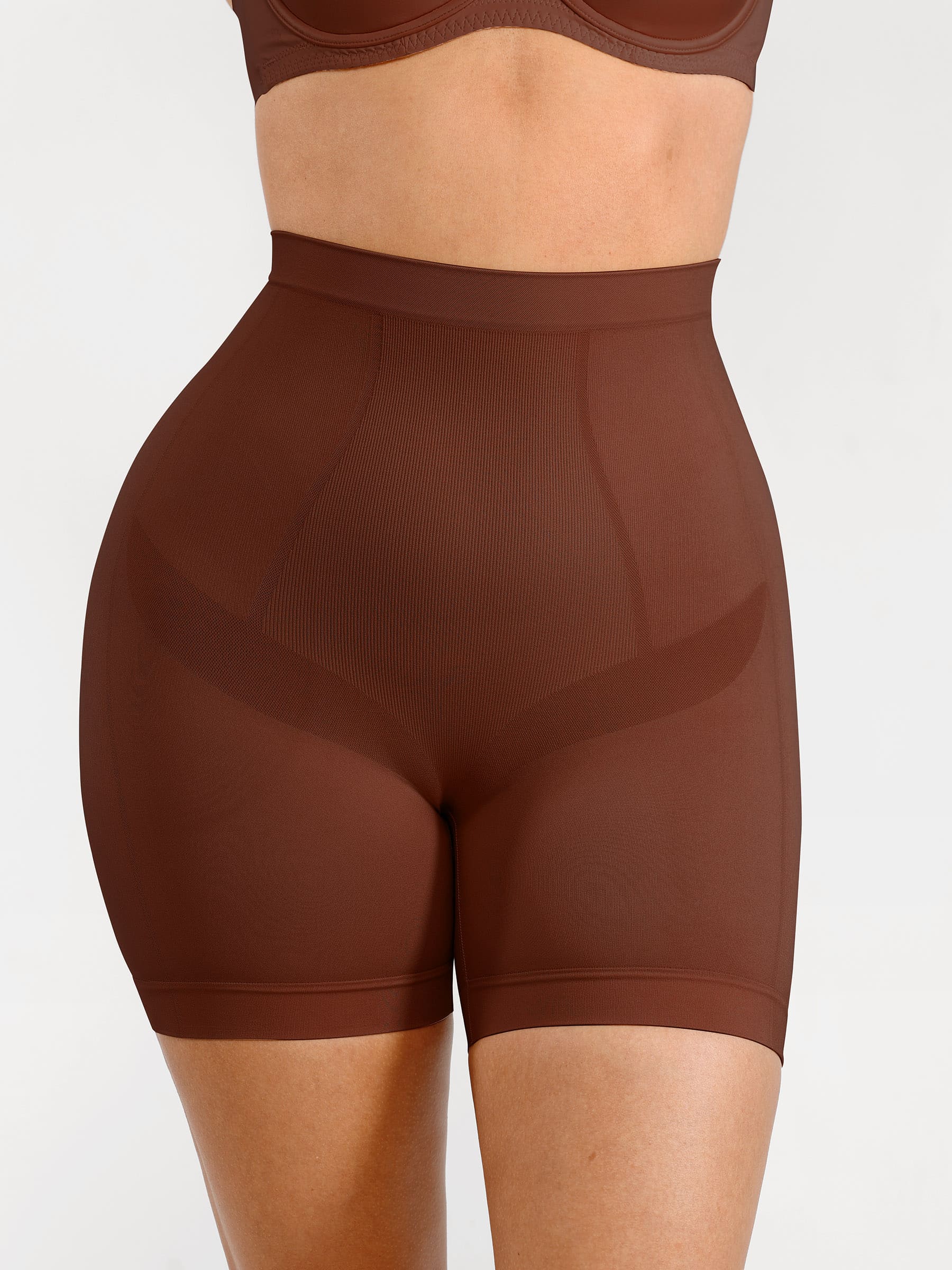 Women's Shaping Shorts – Seamless Mid-Waist Tummy Control Panties