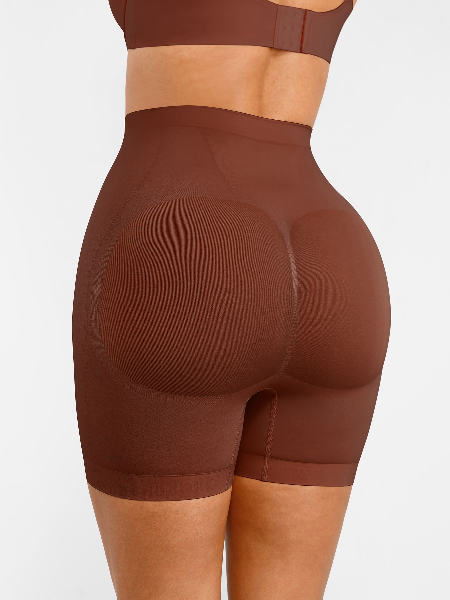 Women's Shaping Shorts – Seamless Mid-Waist Tummy Control Panties