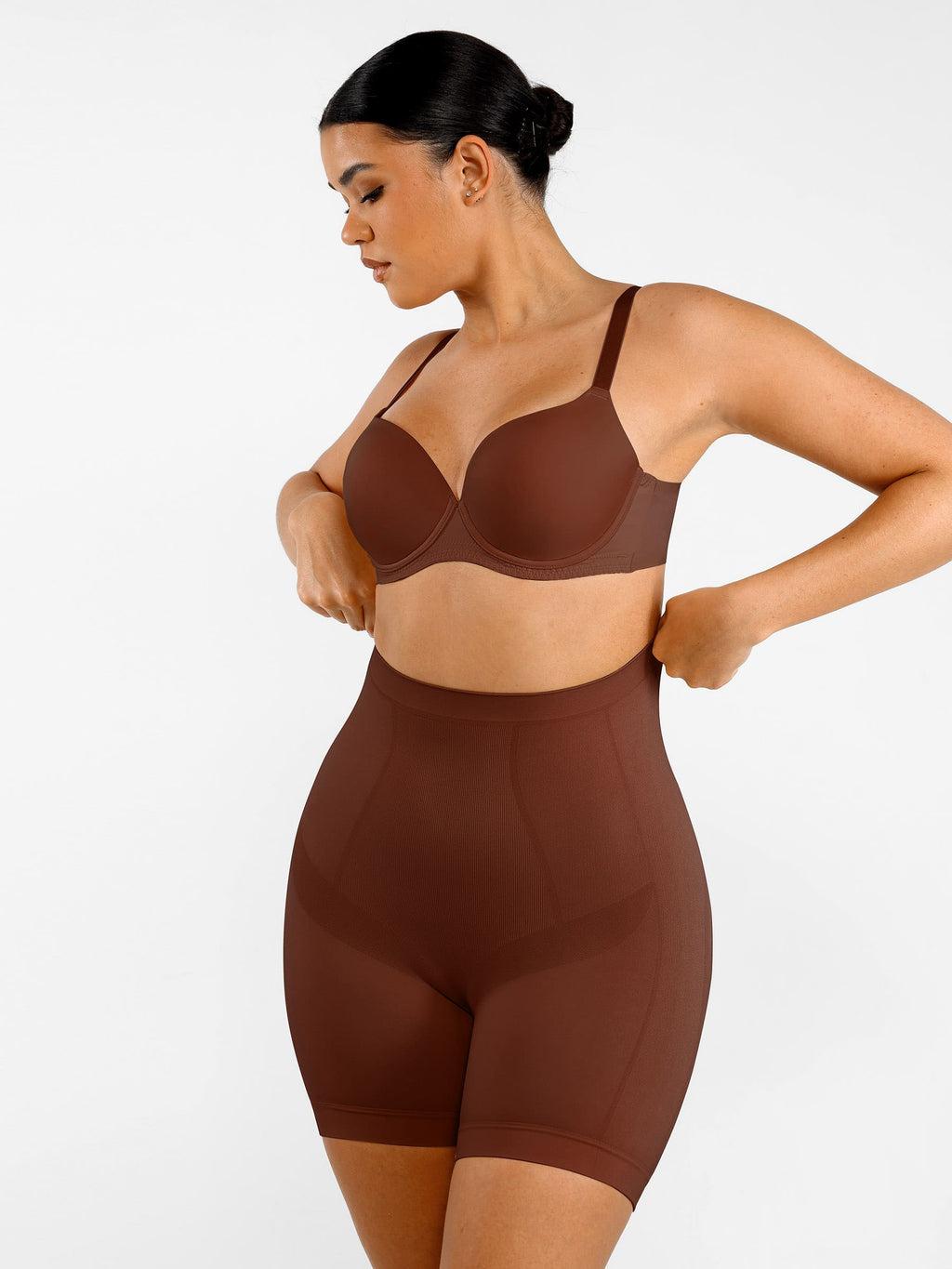 Women's Shaping Shorts – Seamless Mid-Waist Tummy Control Panties