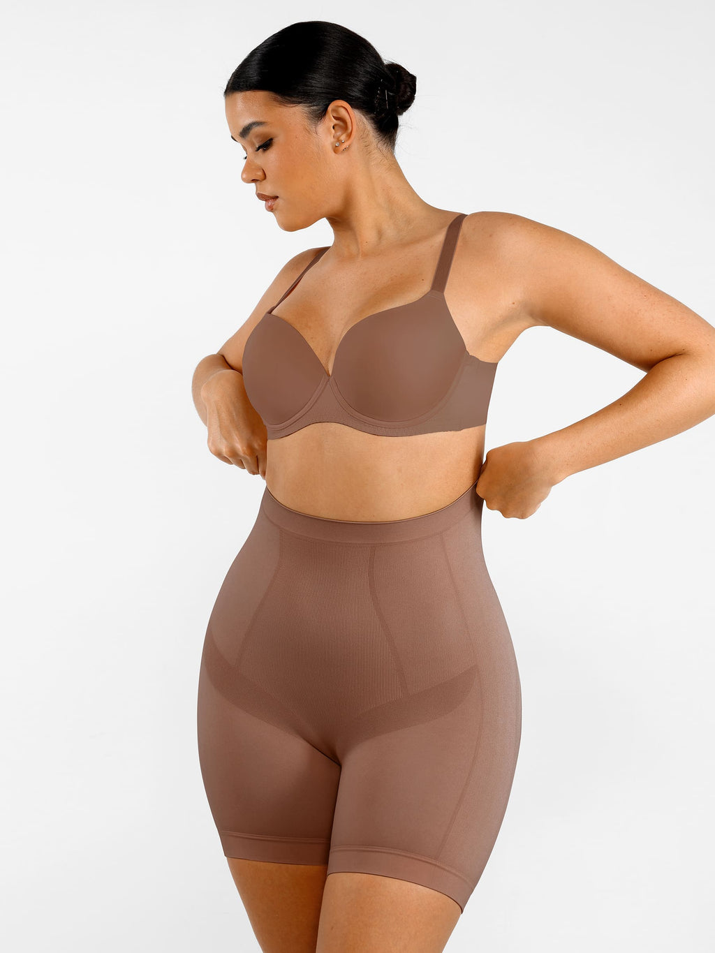 Women's Shaping Shorts – Seamless Mid-Waist Tummy Control Panties
