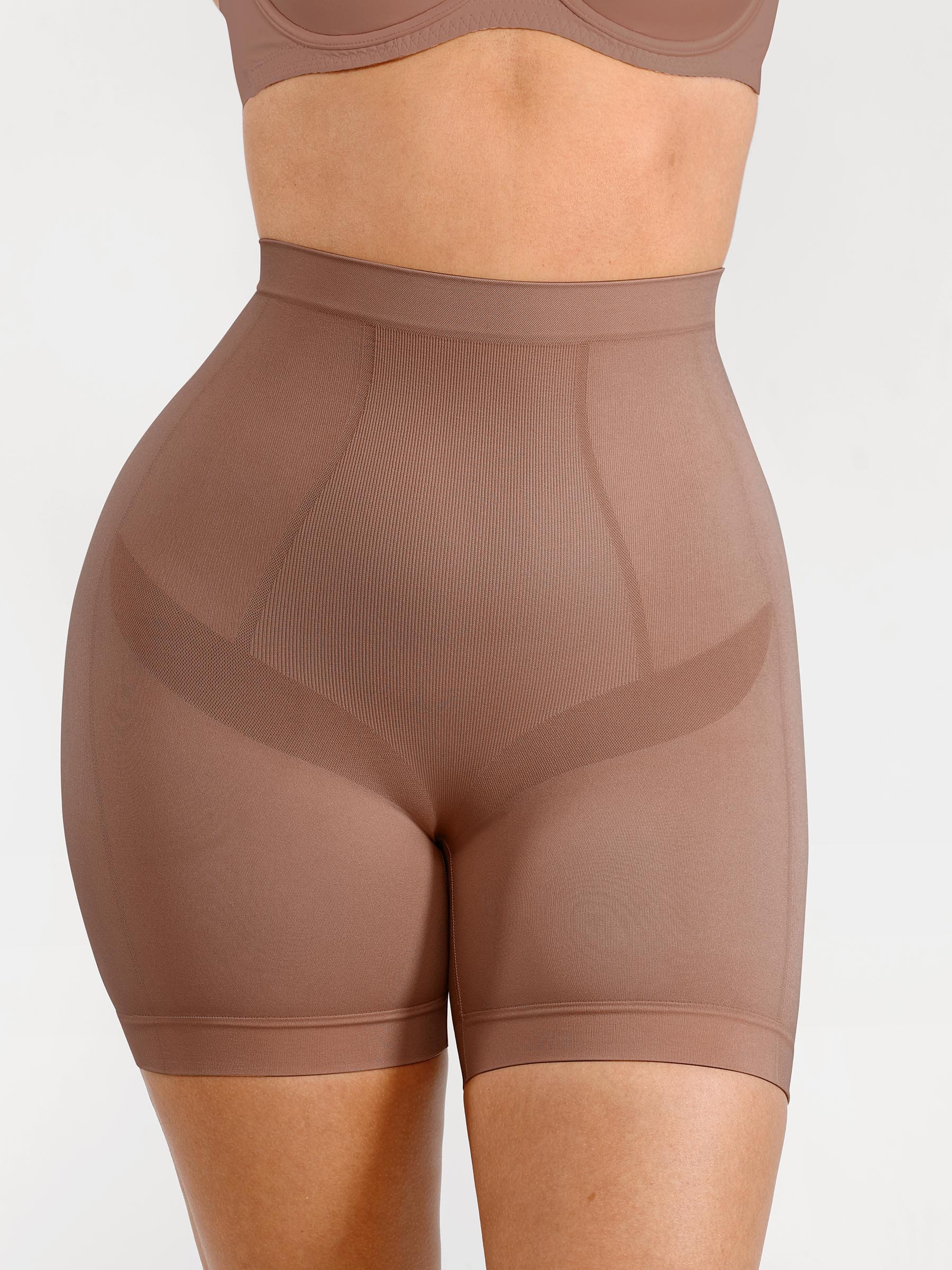 Women's Shaping Shorts – Seamless Mid-Waist Tummy Control Panties