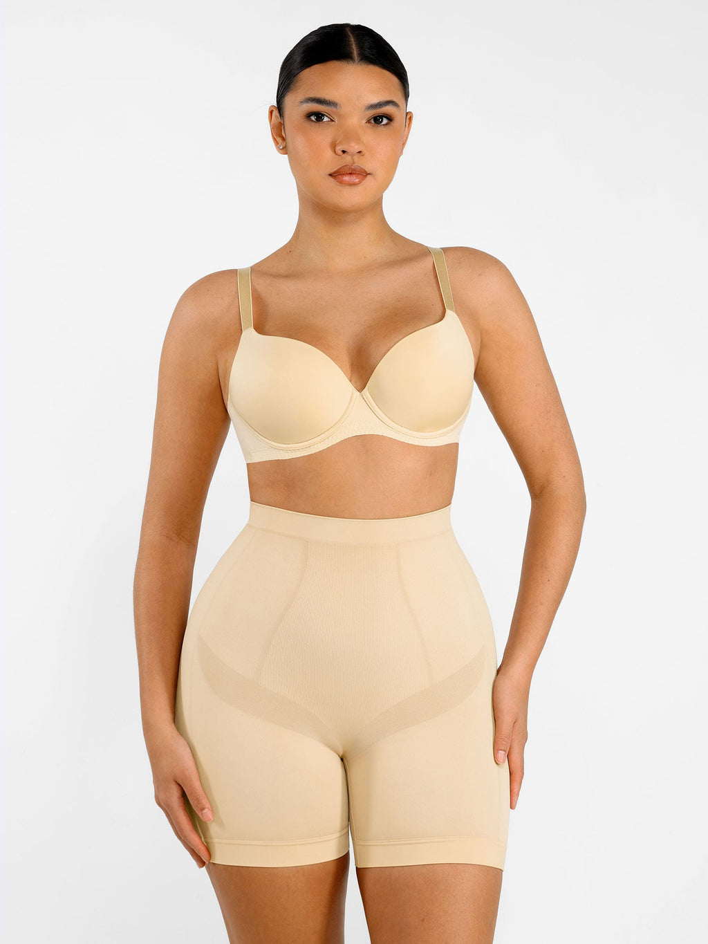 Women's Shaping Shorts – Seamless Mid-Waist Tummy Control Panties