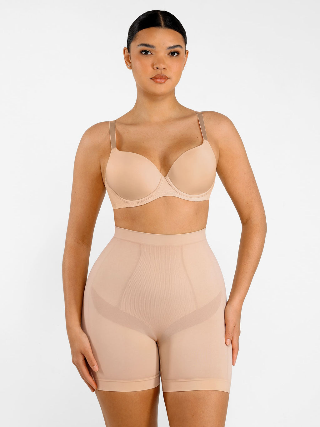 Women's Shaping Shorts – Seamless Mid-Waist Tummy Control Panties