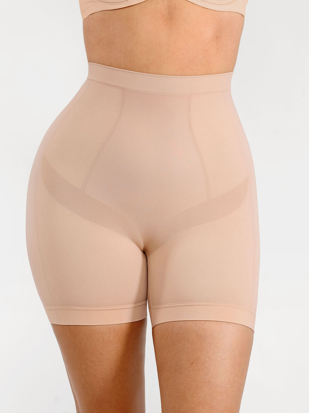 Women's Shaping Shorts – Seamless Mid-Waist Tummy Control Panties