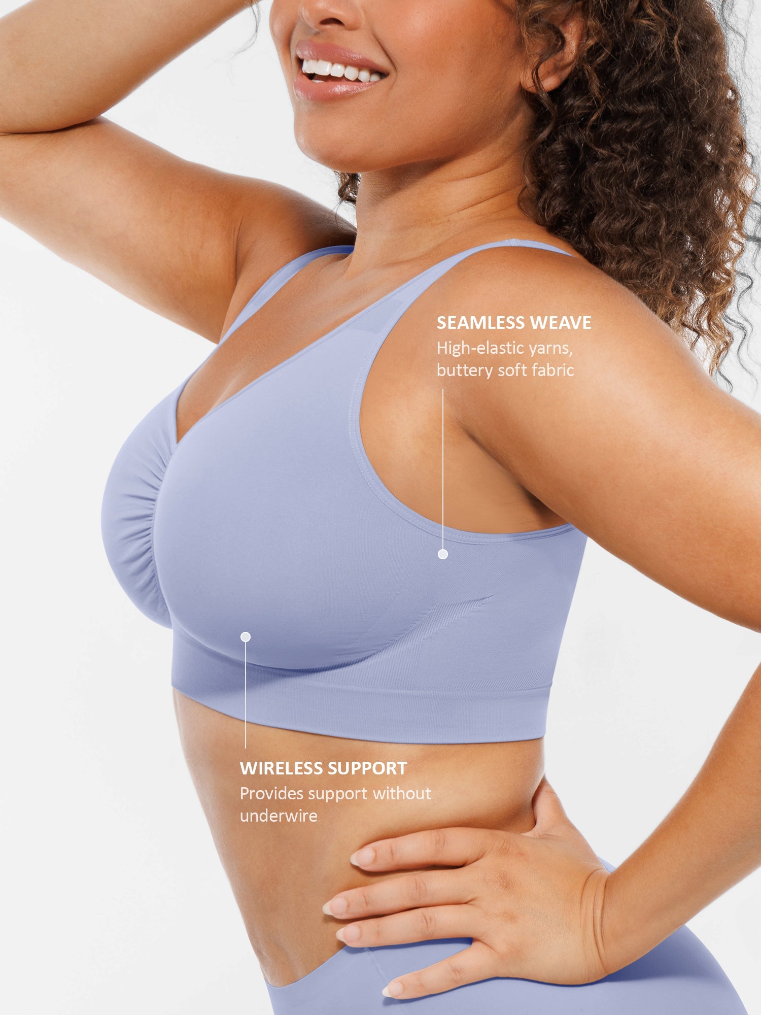 Women's Everyday Bra – No Underwire Wide-Strap Shapewear