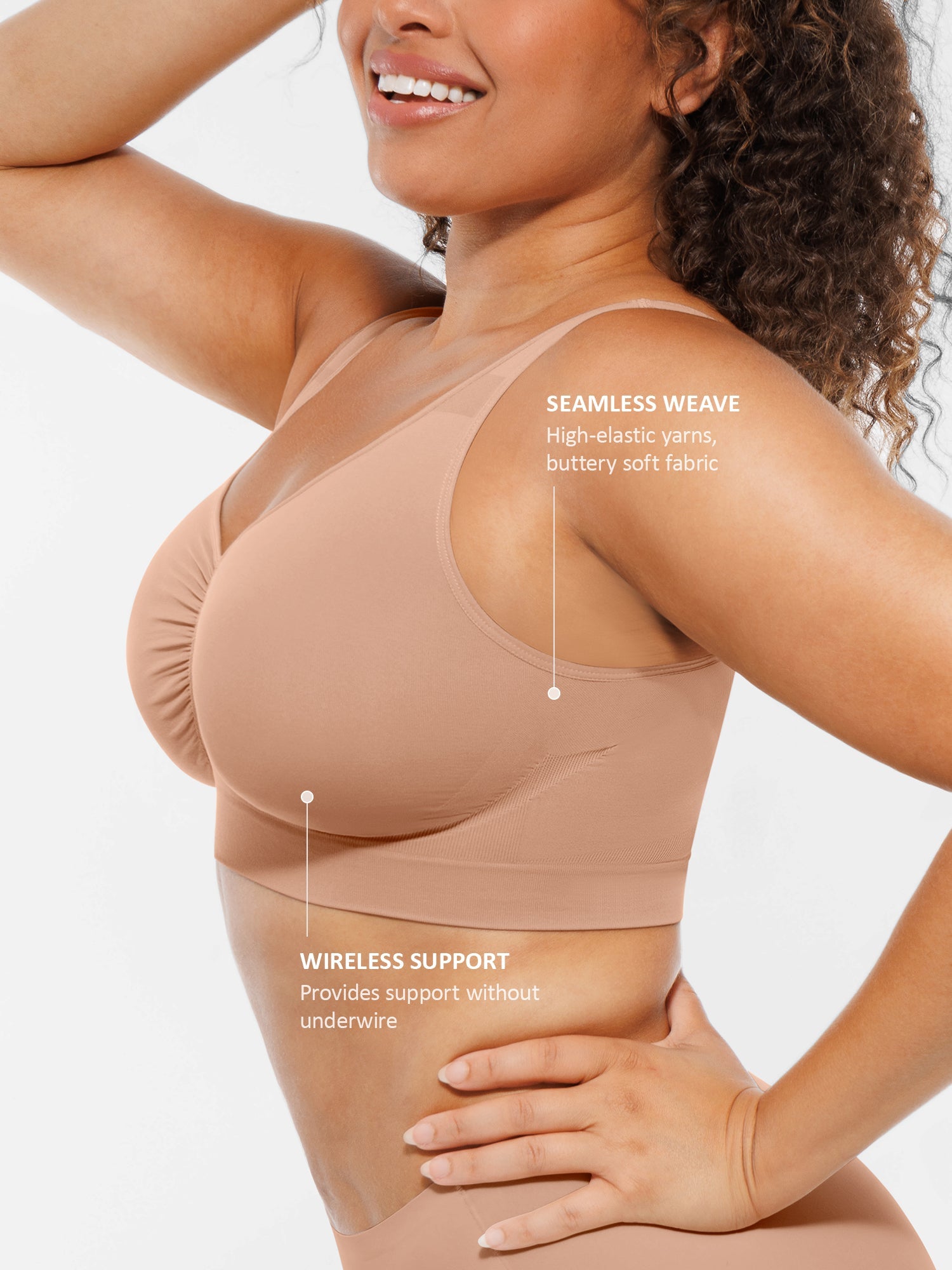 Women's Everyday Bra – No Underwire Wide-Strap Shapewear