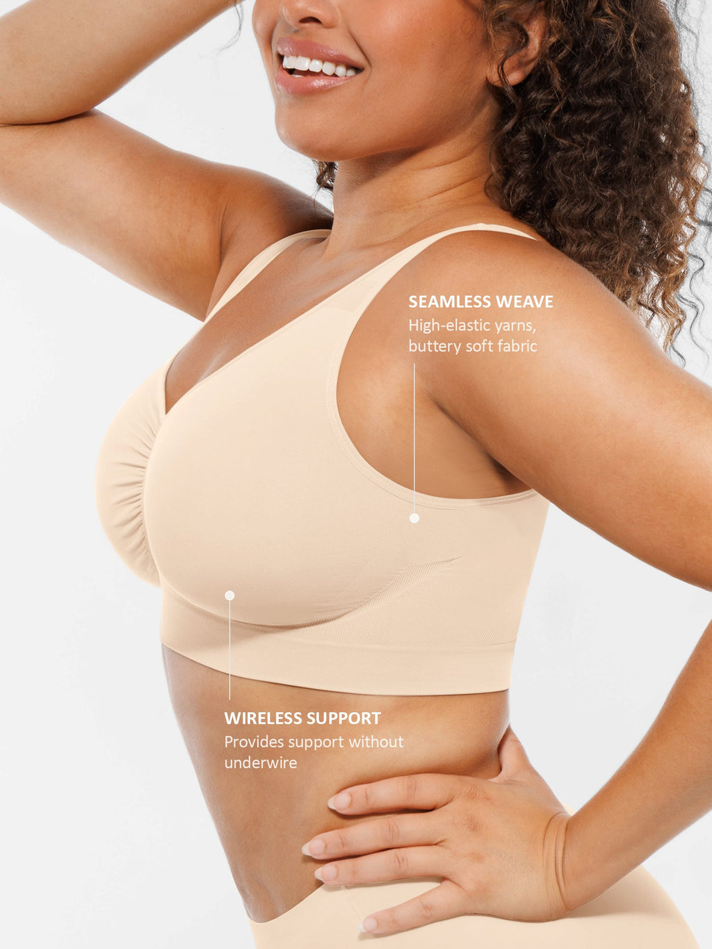 Women's Everyday Bra – No Underwire Wide-Strap Shapewear
