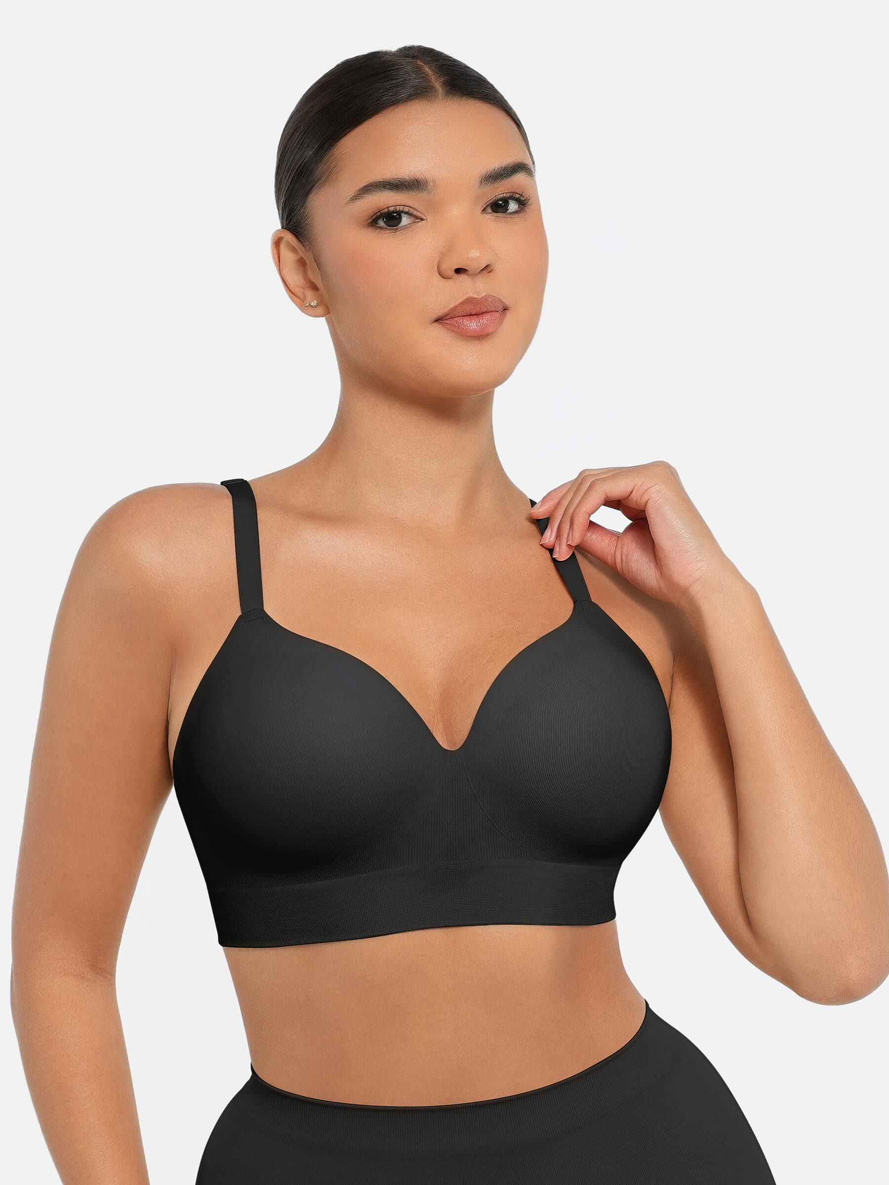 Women's Full Coverage Push-Up Comfort Wireless Bra
