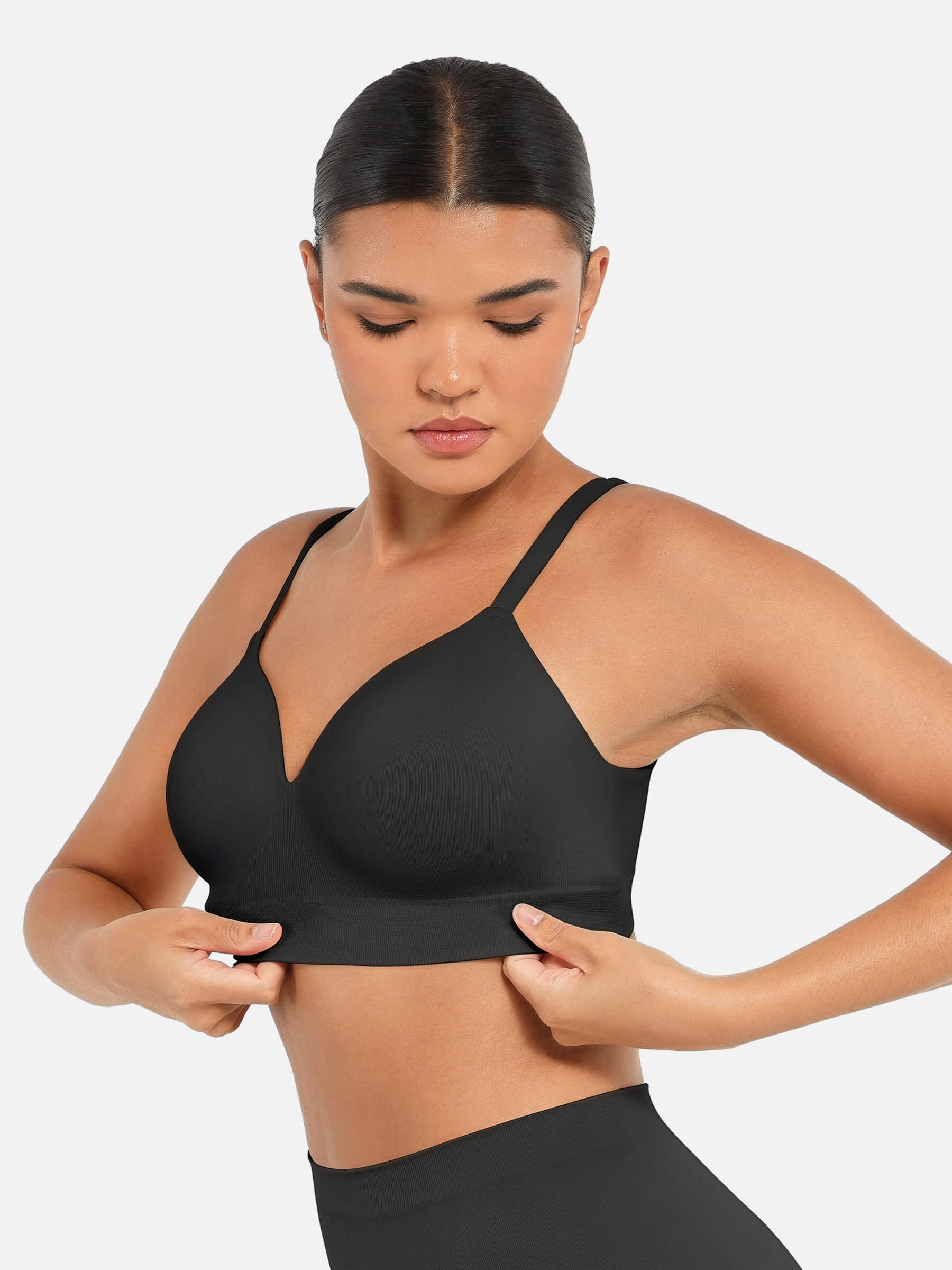 Women's Full Coverage Push-Up Comfort Wireless Bra