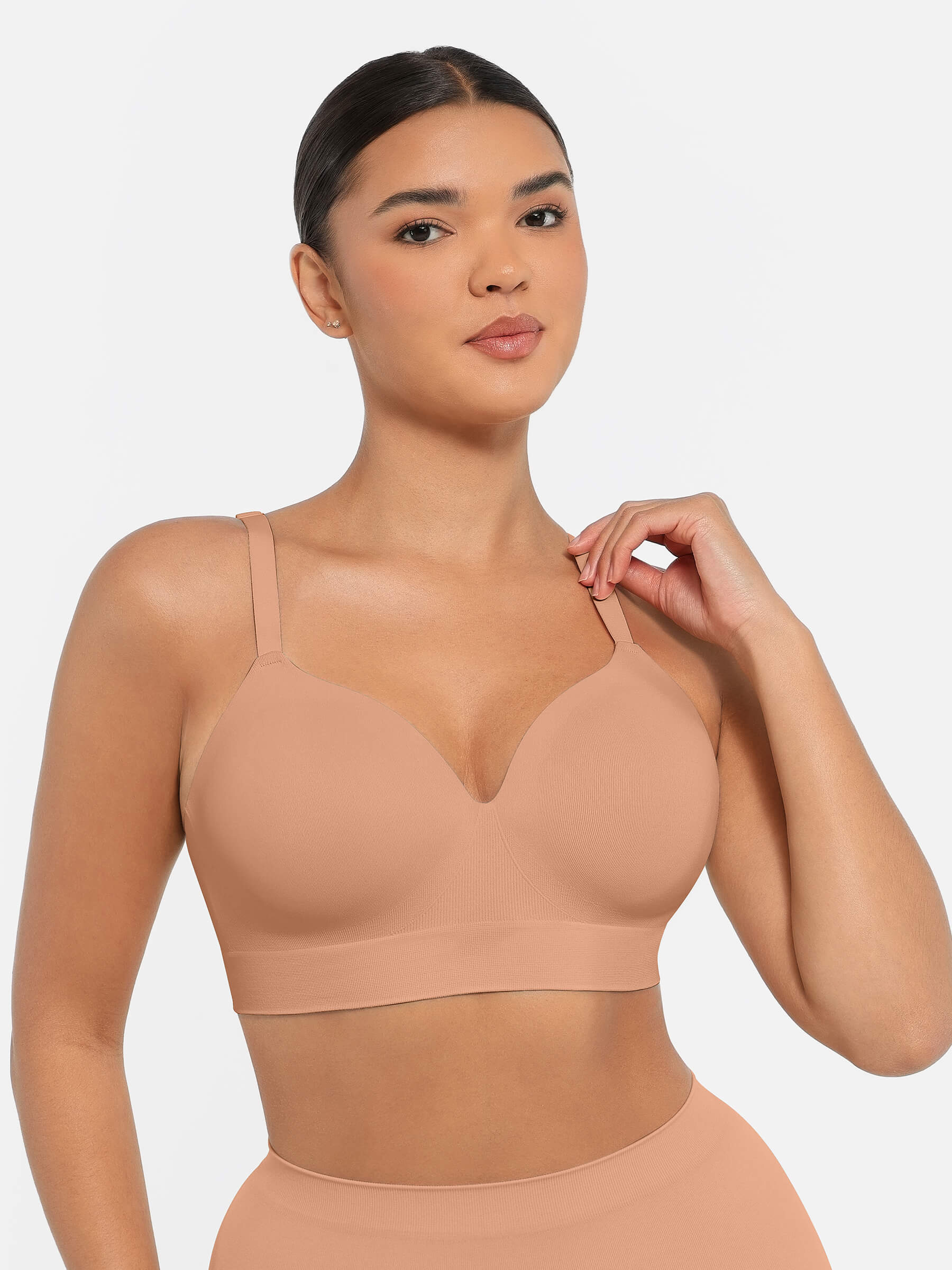 Women's Full Coverage Push-Up Comfort Wireless Bra