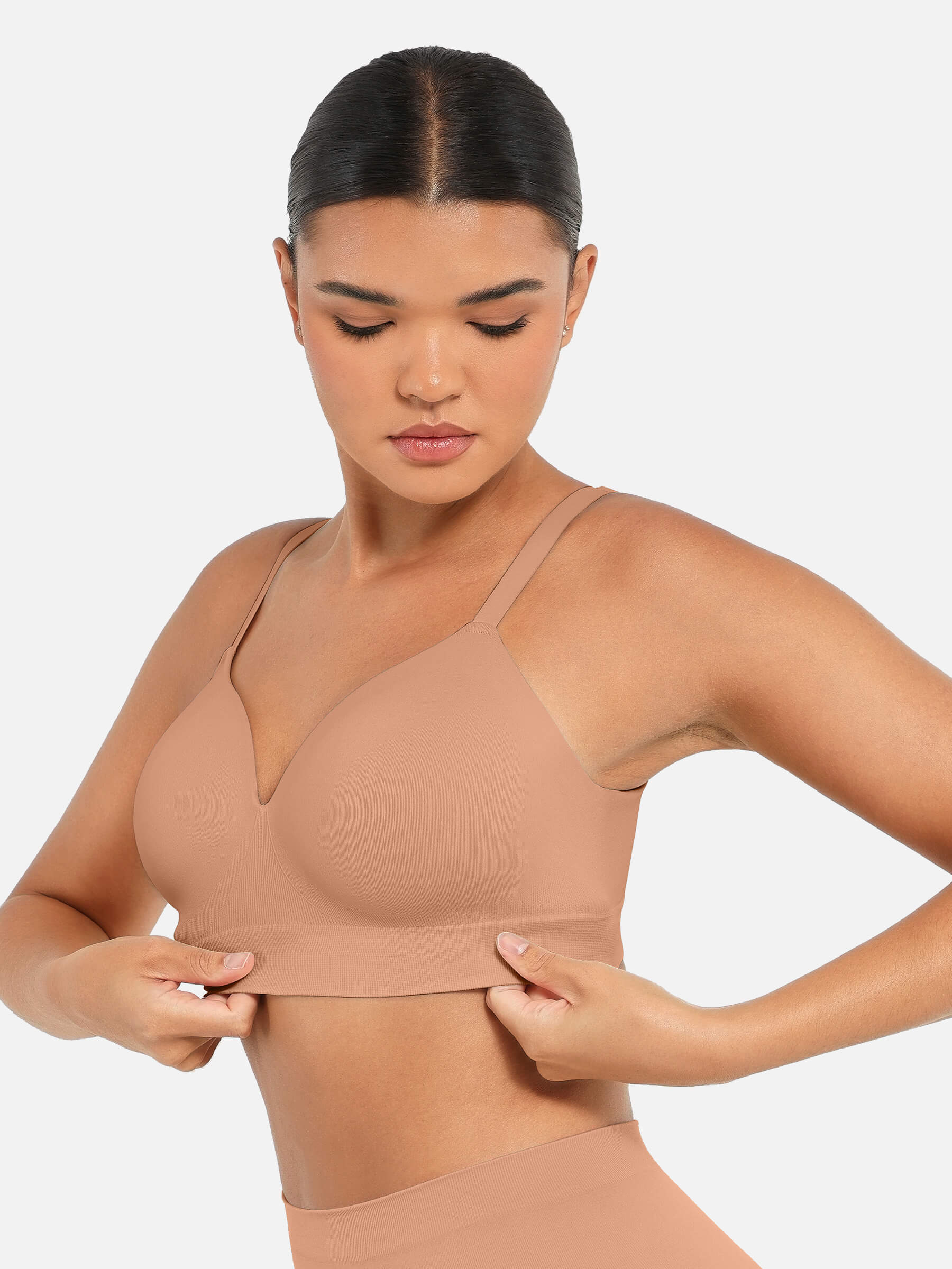 Women's Full Coverage Push-Up Comfort Wireless Bra