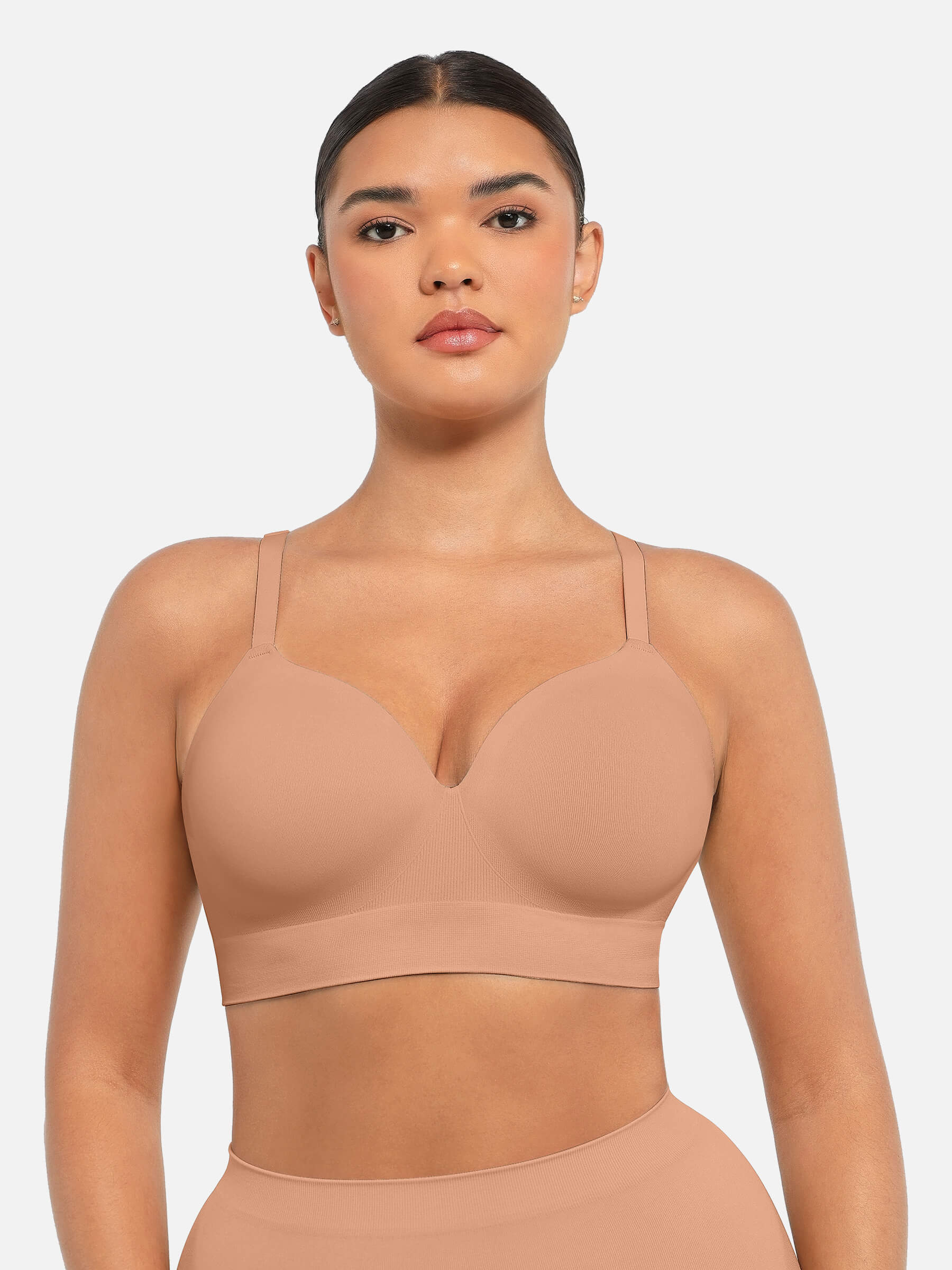 Women's Full Coverage Push-Up Comfort Wireless Bra