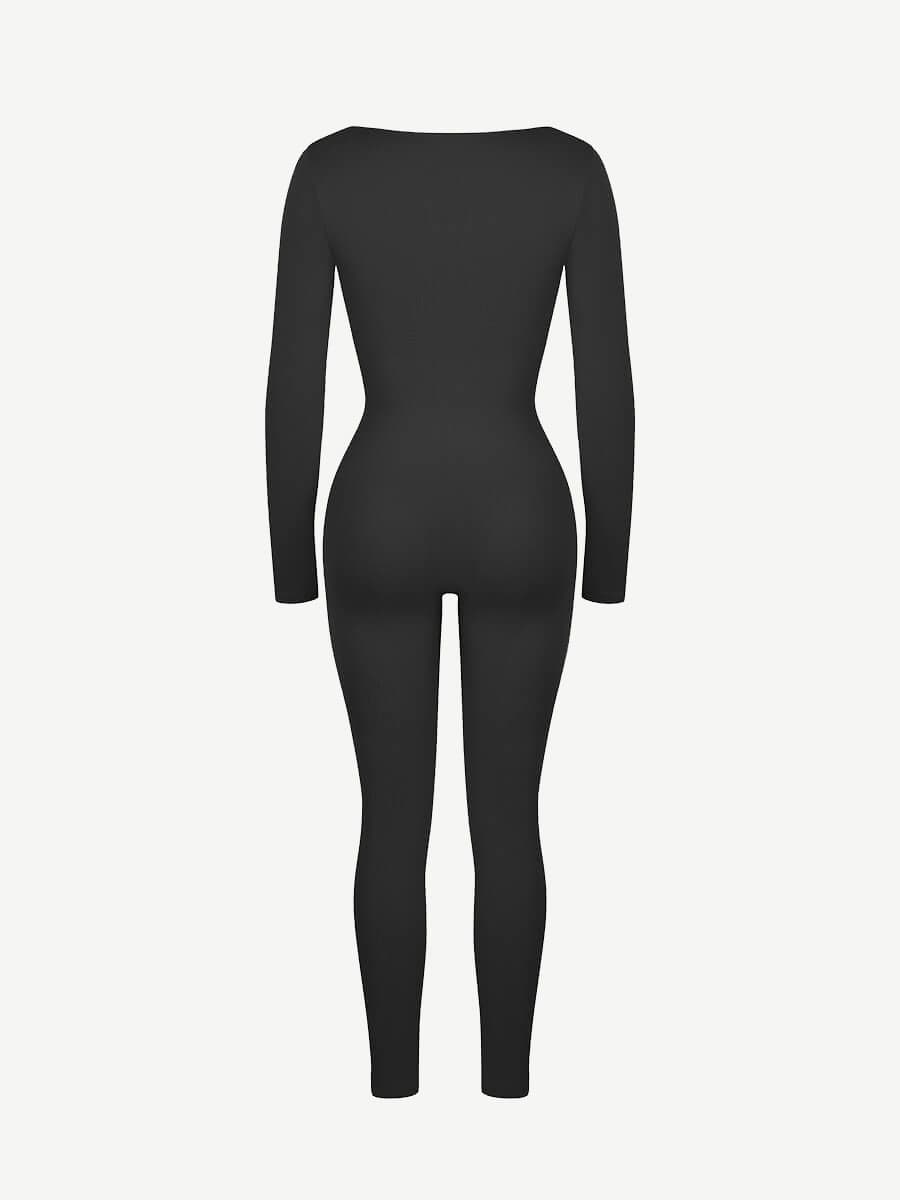 Women's Catsuit – Seamless Deep V Tummy Control Waist-Cinching Shapewear