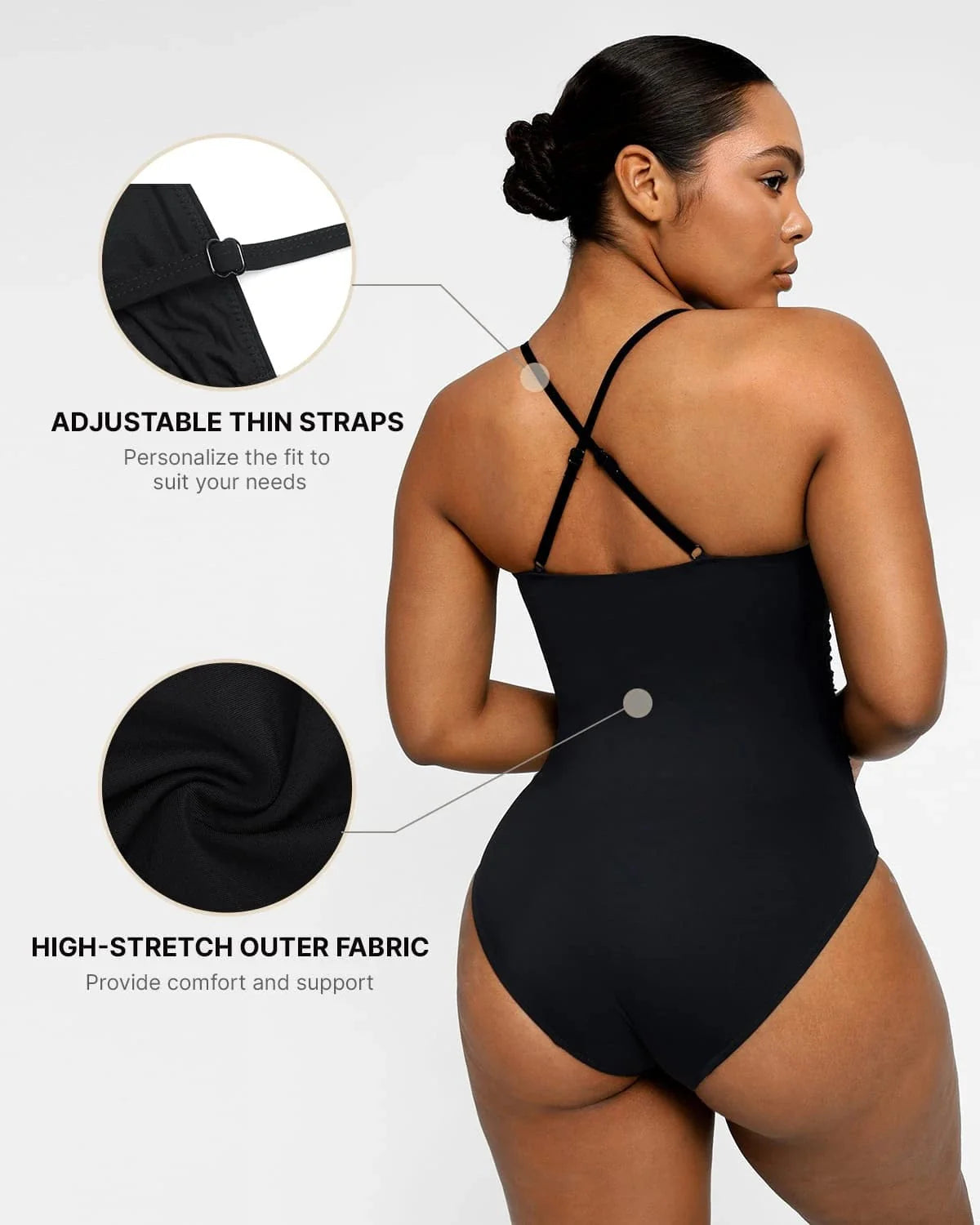 U-Ring Cut-Out Shaping Swimsuit