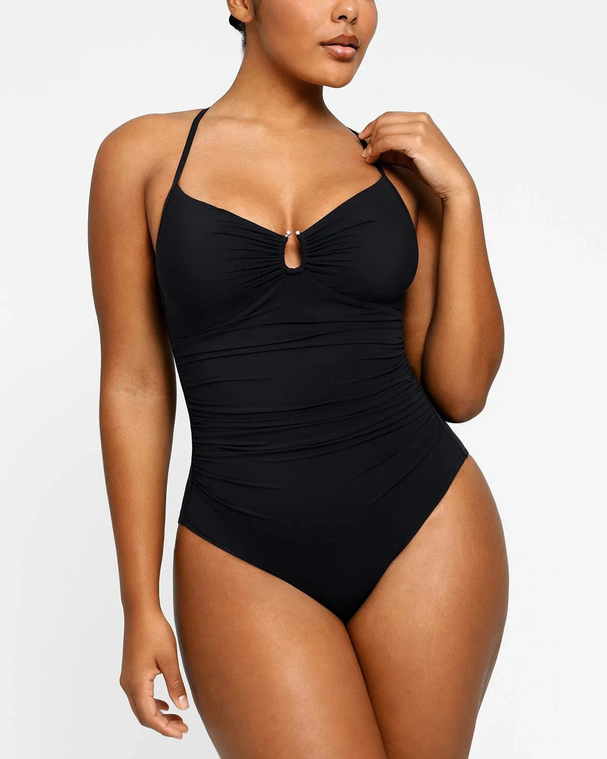 U-Ring Cut-Out Shaping Swimsuit