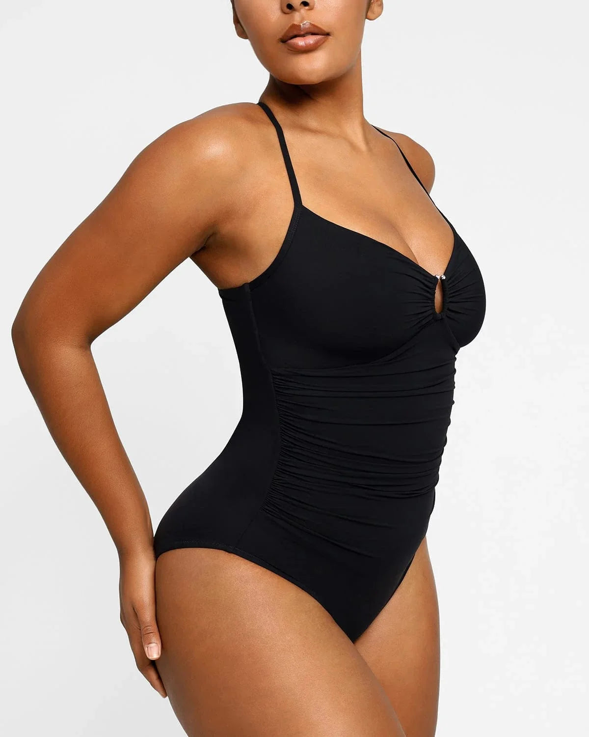 U-Ring Cut-Out Shaping Swimsuit