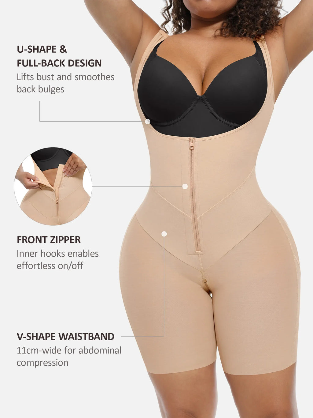 Women's Bodysuit – U-Shaped Tummy Control & Butt-Lifting Shapewear