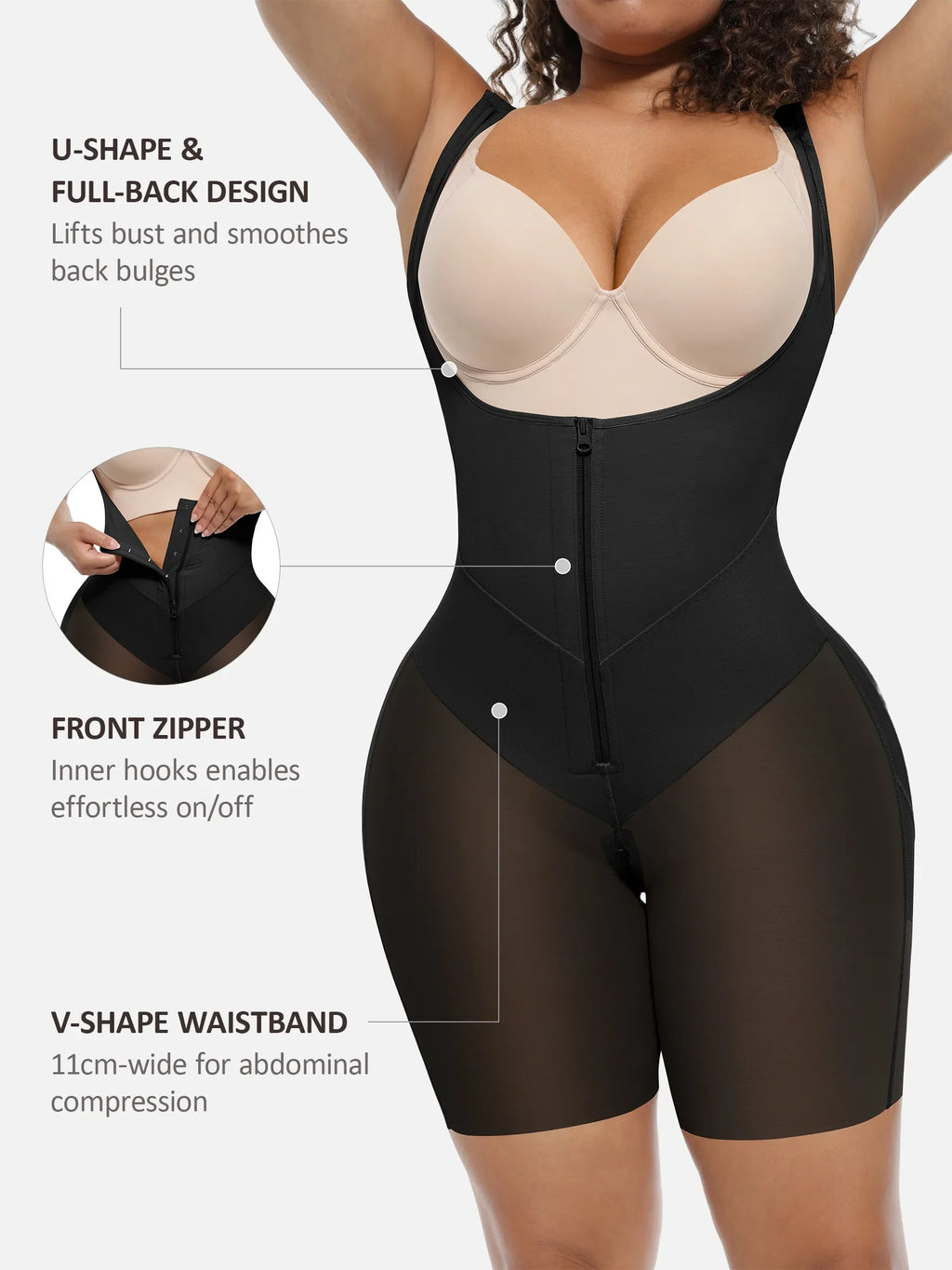 Women's Bodysuit – U-Shaped Tummy Control & Butt-Lifting Shapewear