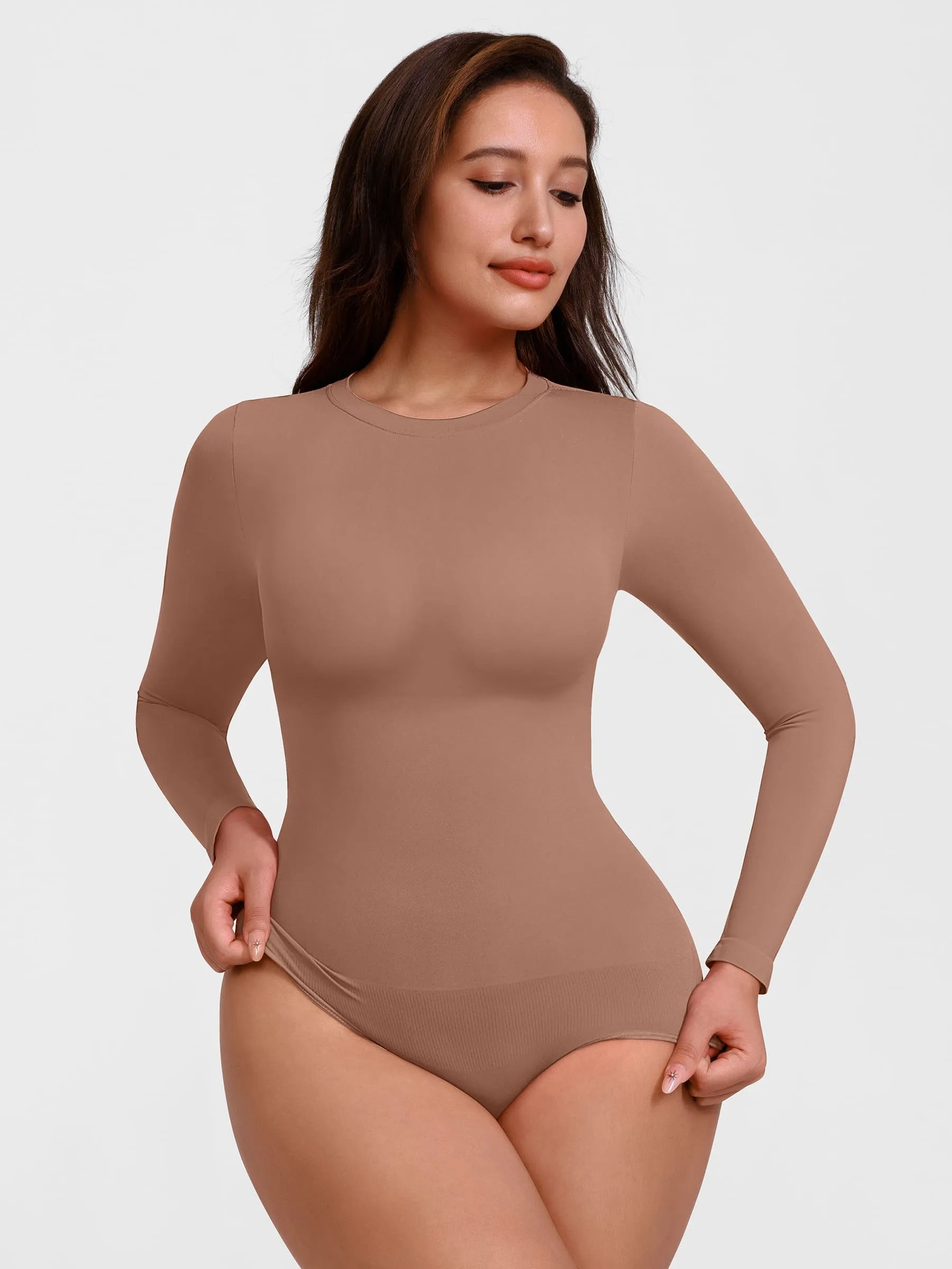 Women's Bodysuit – Ultra-Soft Crew Neck Shapewear