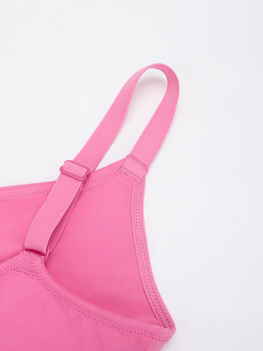 Women's Bralette – Seamless Underarm Smoothing V-Neck with Adjustable Straps