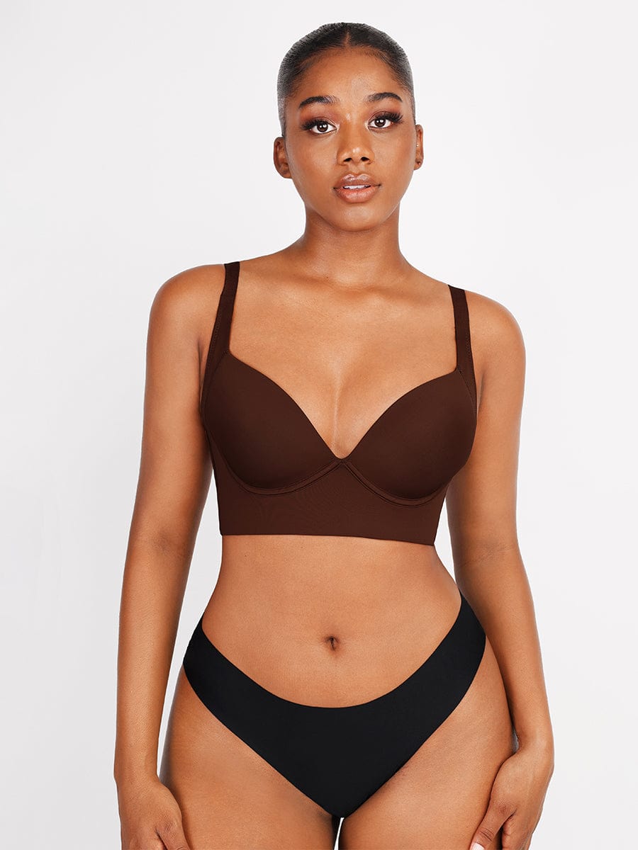 Women's Full-Coverage Bra – Underwire Push-Up Sculpting Bra