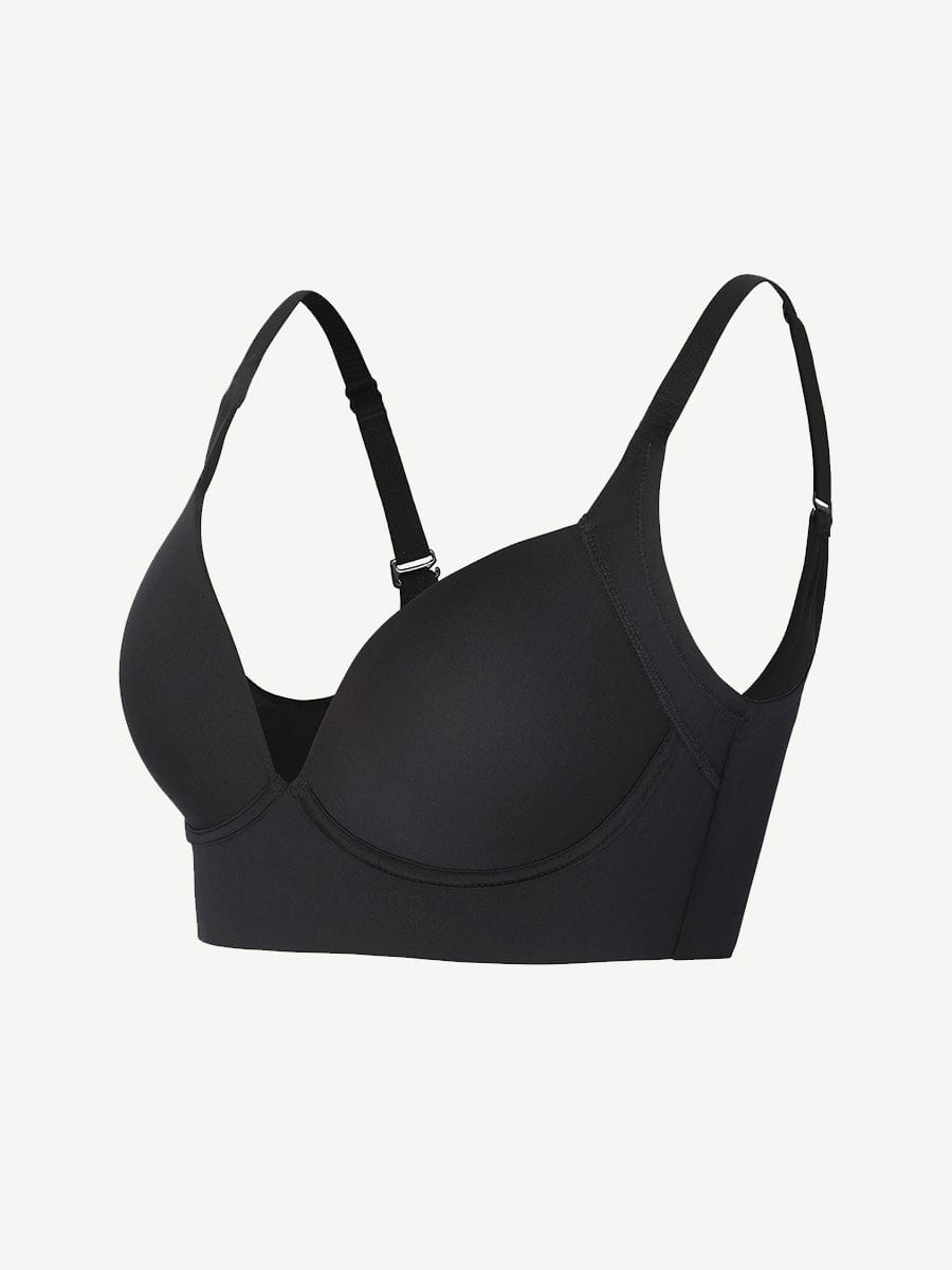 Women's Full-Coverage Bra – Underwire Push-Up Sculpting & Back-Fat Control
