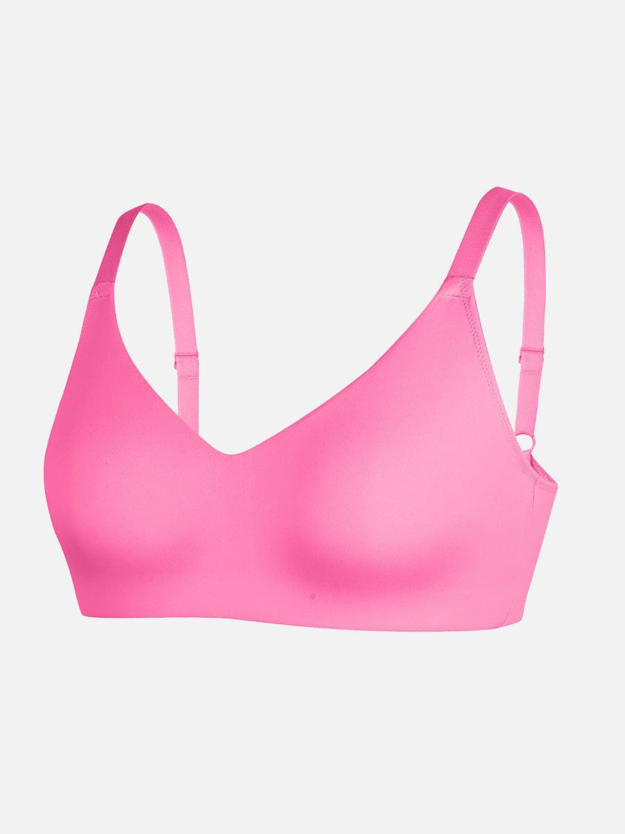 Women's Bralette – Seamless Underarm Smoothing V-Neck with Adjustable Straps
