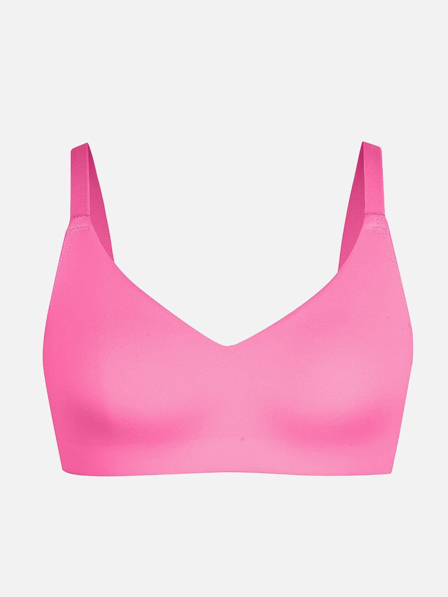 Women's Bralette – Seamless Underarm Smoothing V-Neck with Adjustable Straps