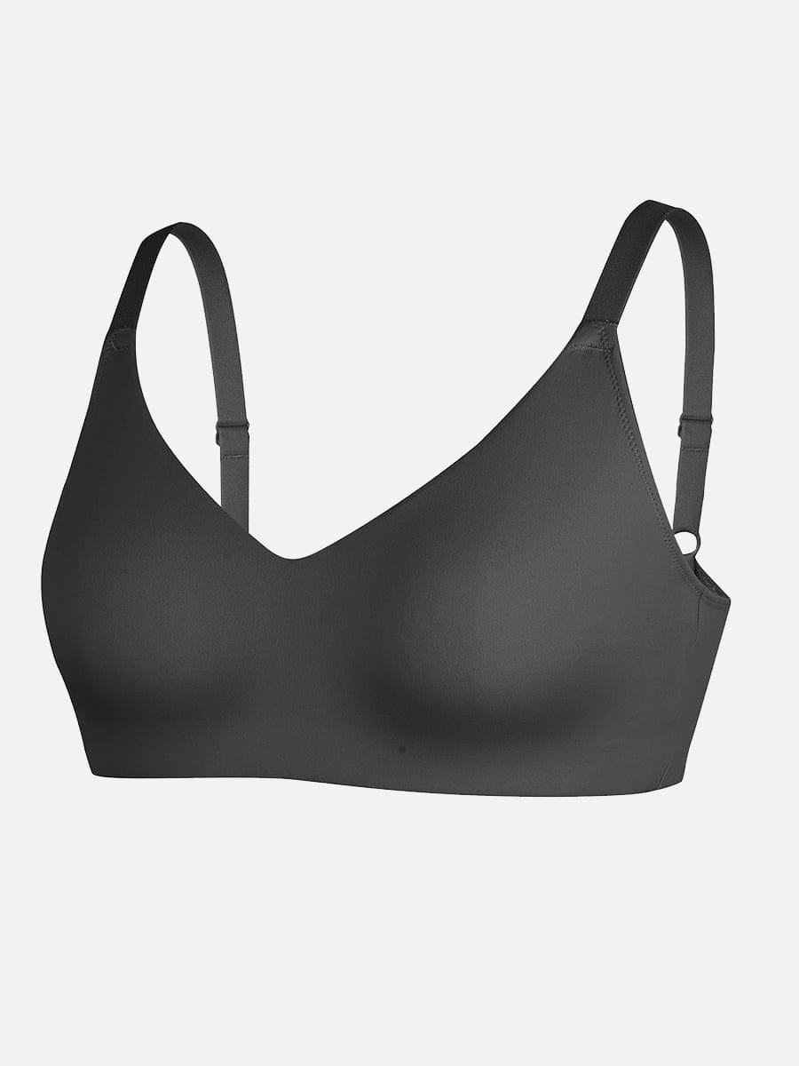 Women's Bralette – Seamless Underarm Smoothing V-Neck with Adjustable Straps