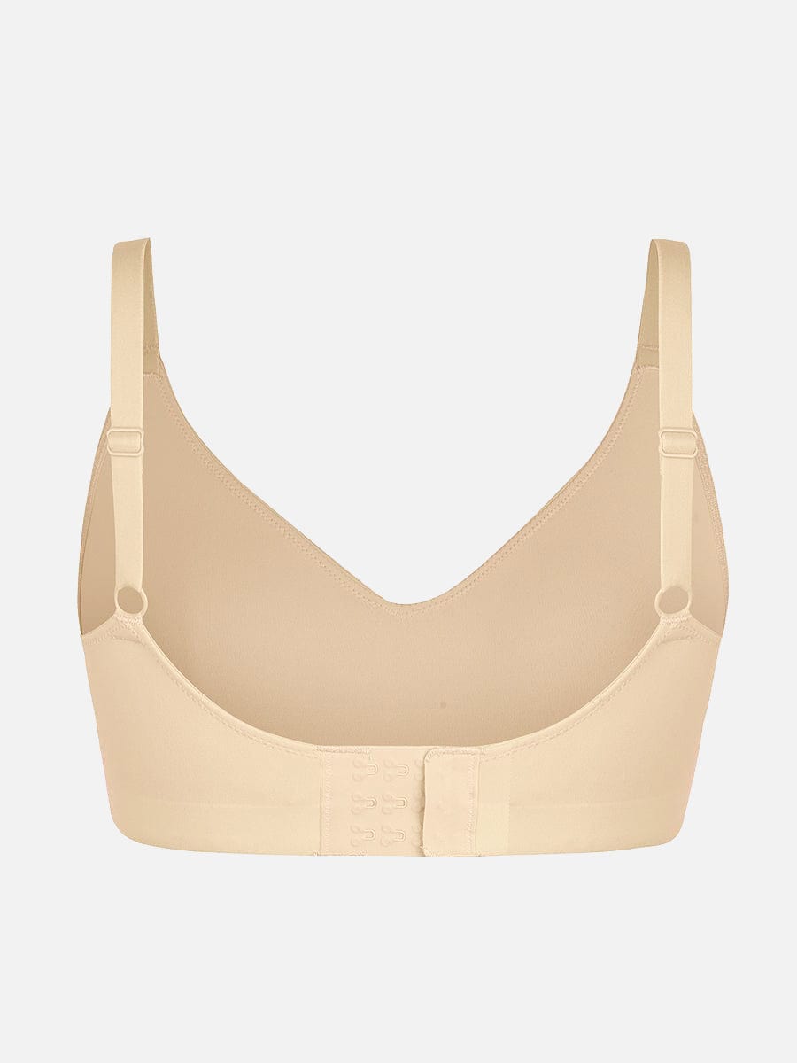 Women's Bralette – Seamless Underarm Smoothing V-Neck with Adjustable Straps