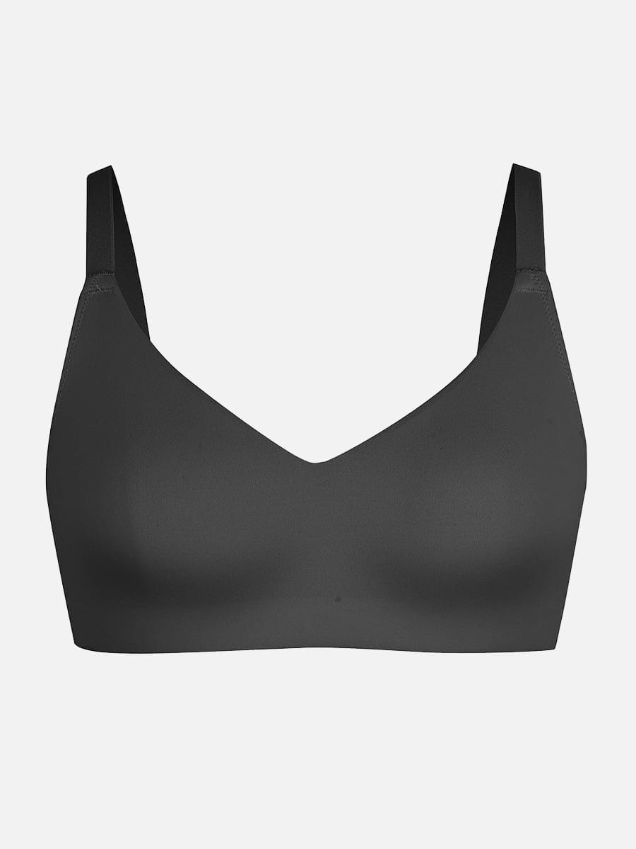 Women's Bralette – Seamless Underarm Smoothing V-Neck with Adjustable Straps