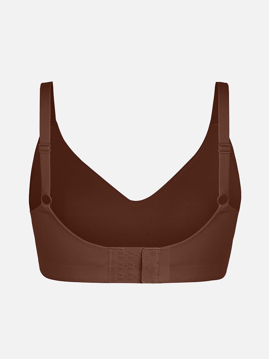 Women's Bralette – Seamless Underarm Smoothing V-Neck with Adjustable Straps