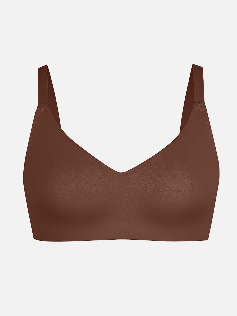 Women's Bralette – Seamless Underarm Smoothing V-Neck with Adjustable Straps