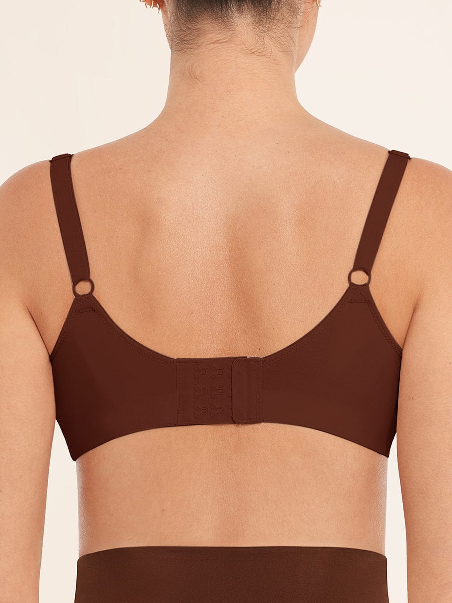 Women's Bralette – Seamless Underarm Smoothing V-Neck with Adjustable Straps